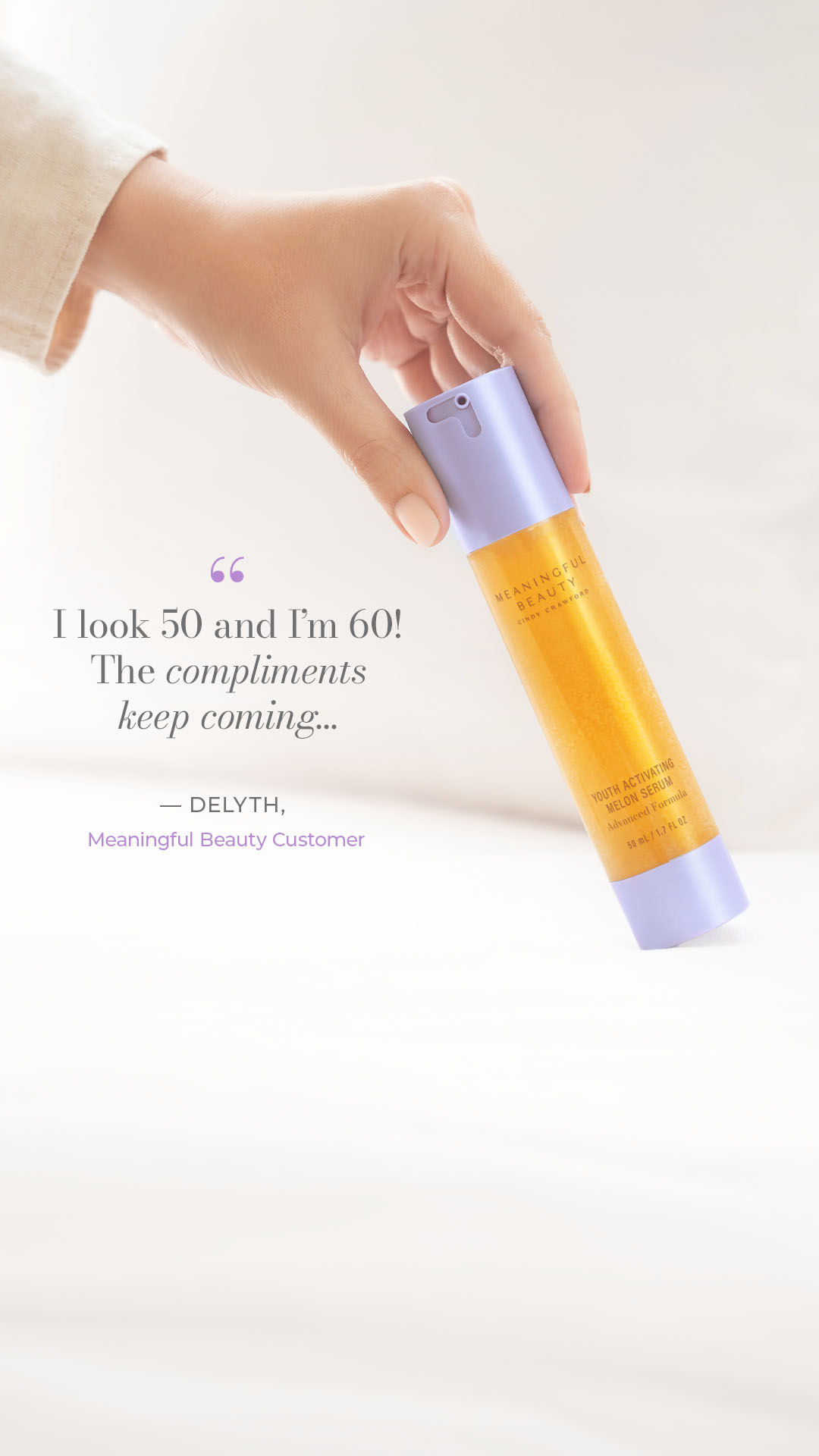 Meaningful Beauty Facebook ad