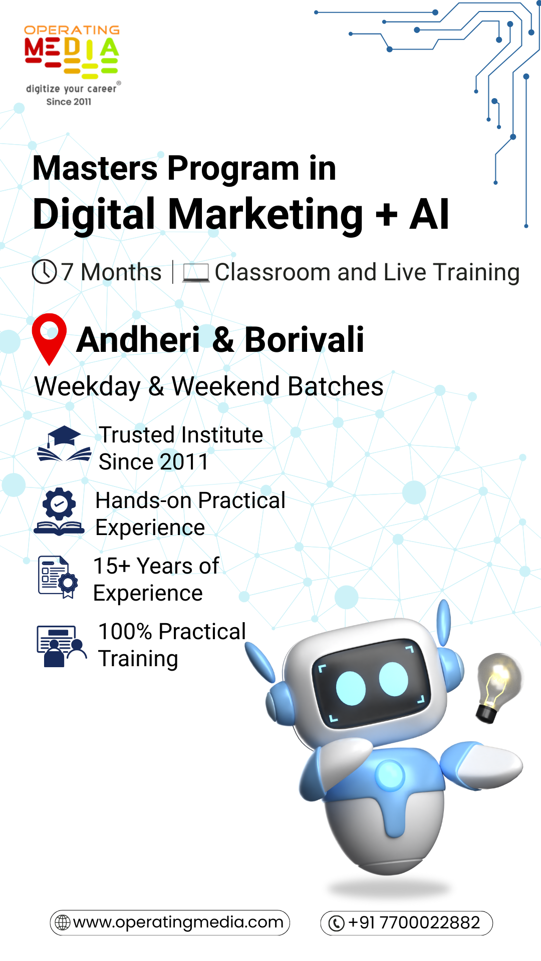 Operating Media - Digital Marketing Training Institute Facebook ad