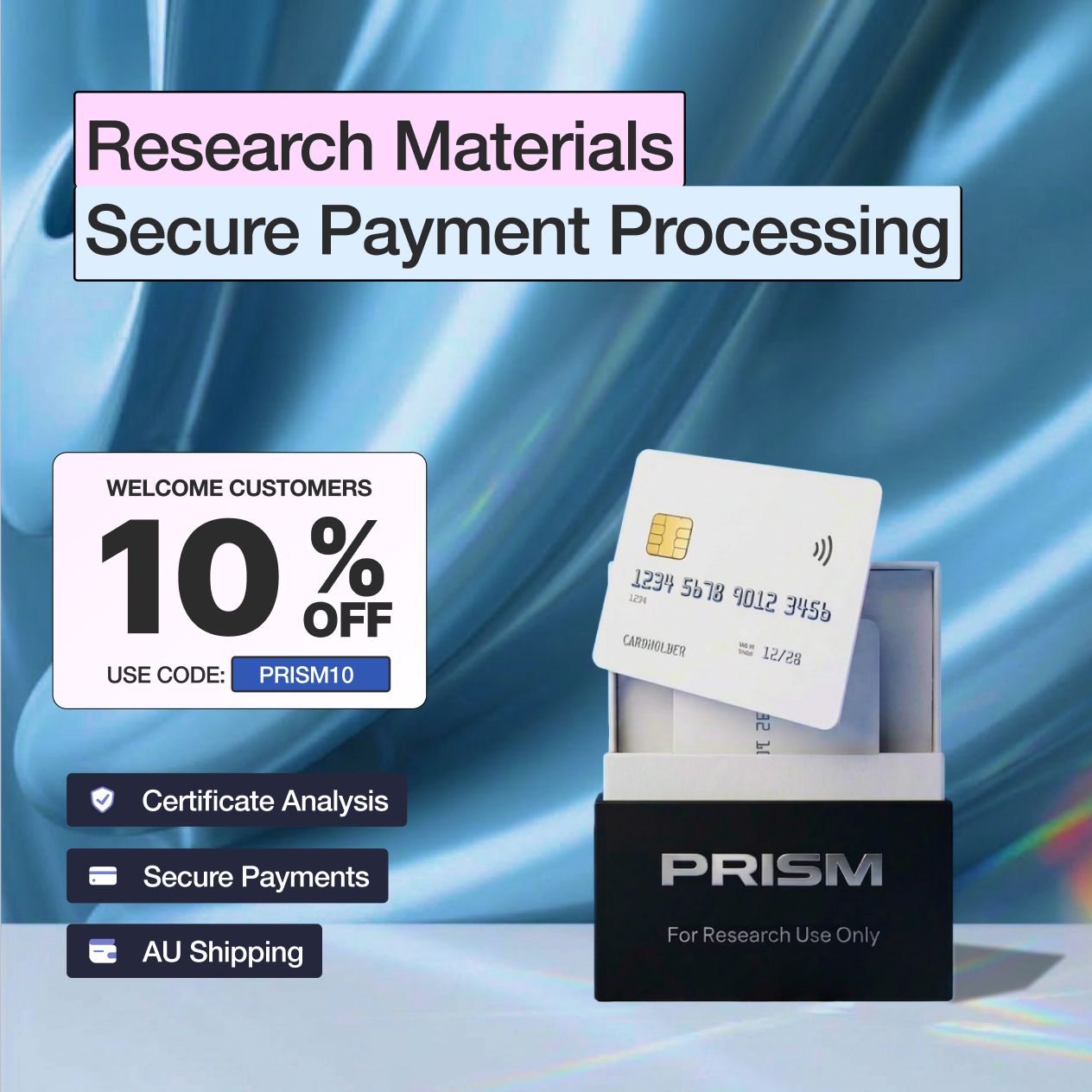 Prism Labs Facebook ad: Explore Research Materials