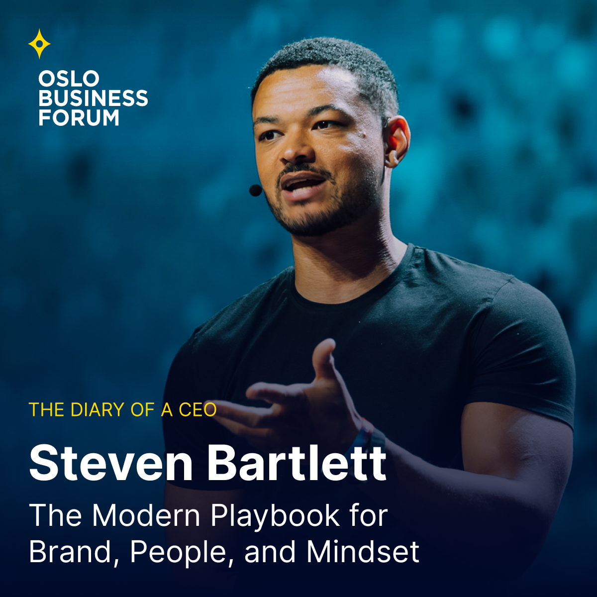 Oslo Business Forum Facebook ad: The modern playbook by Steven Bartlett