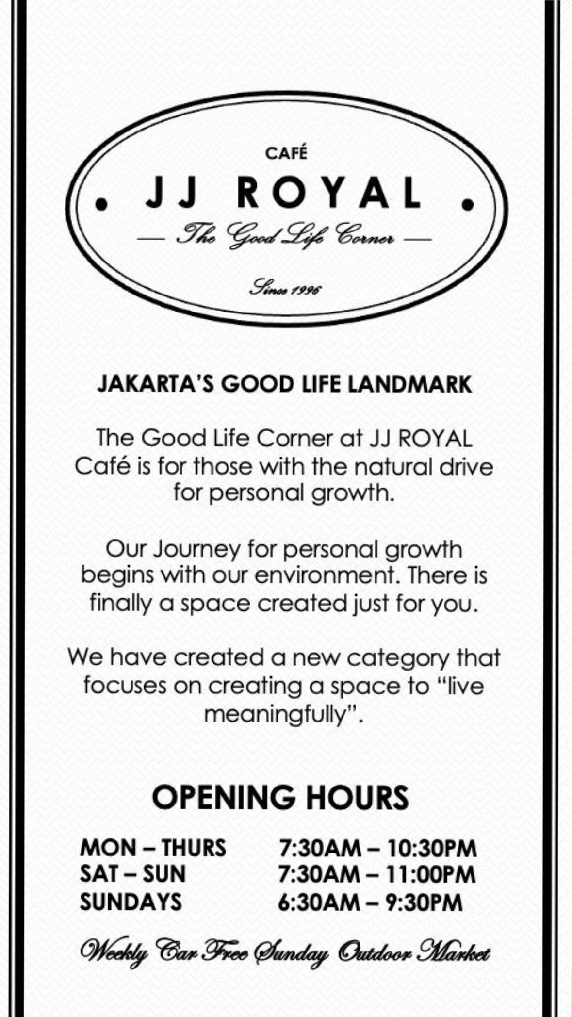 jjroyalcafe Facebook ad from Oct 19, 2024