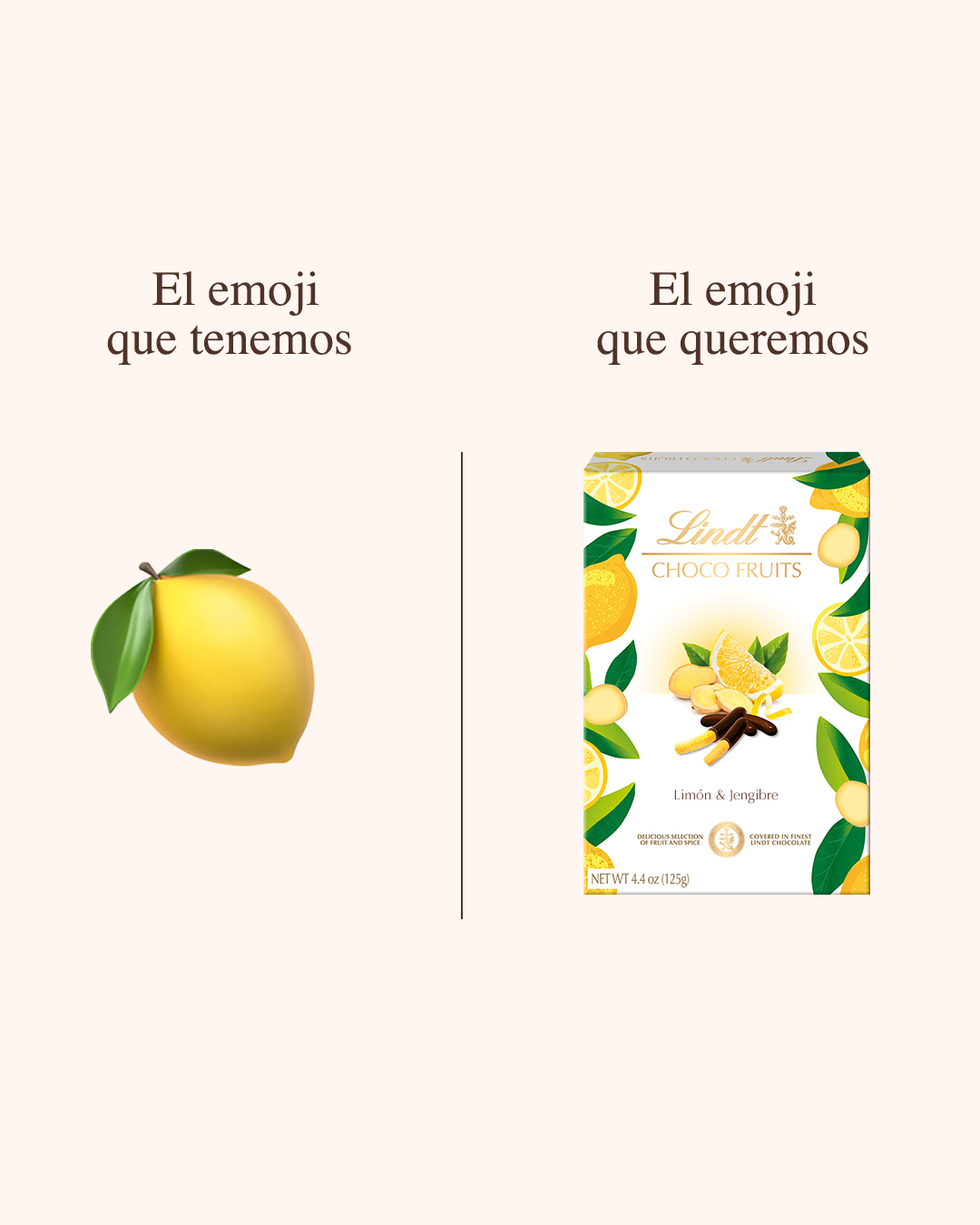 Lindt Facebook ad: El emoji que tenemos: 