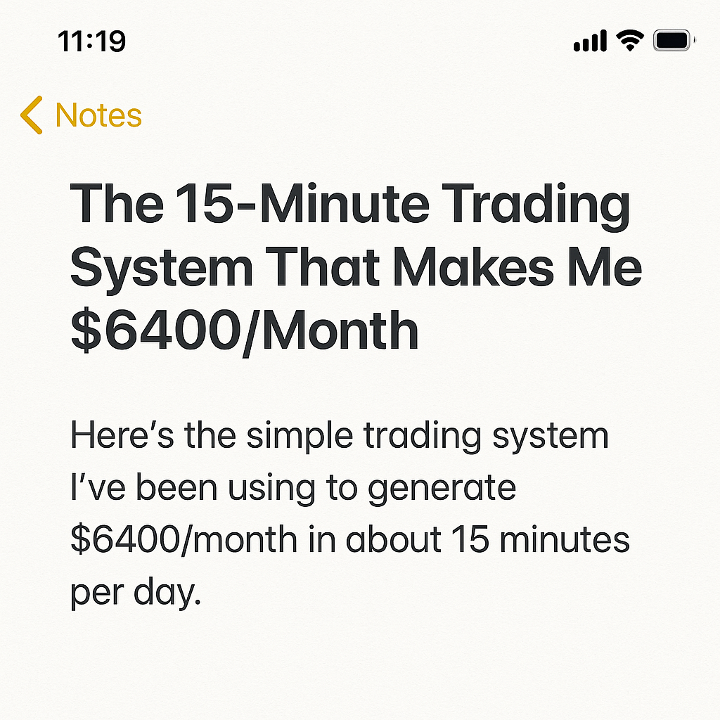 Desire To Trade Facebook ad from May 12, 2026