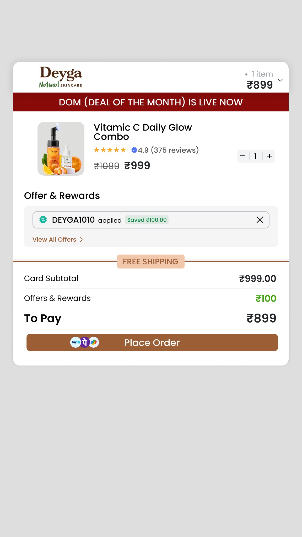 Deyga Organics Facebook ad