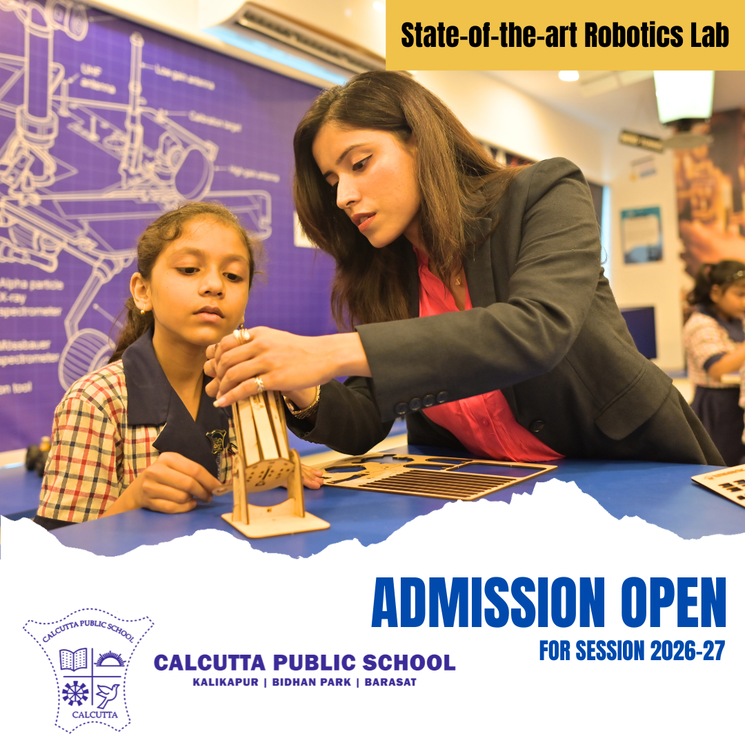 Calcutta Public School Facebook ad: Holistic Education that goes beyond books.