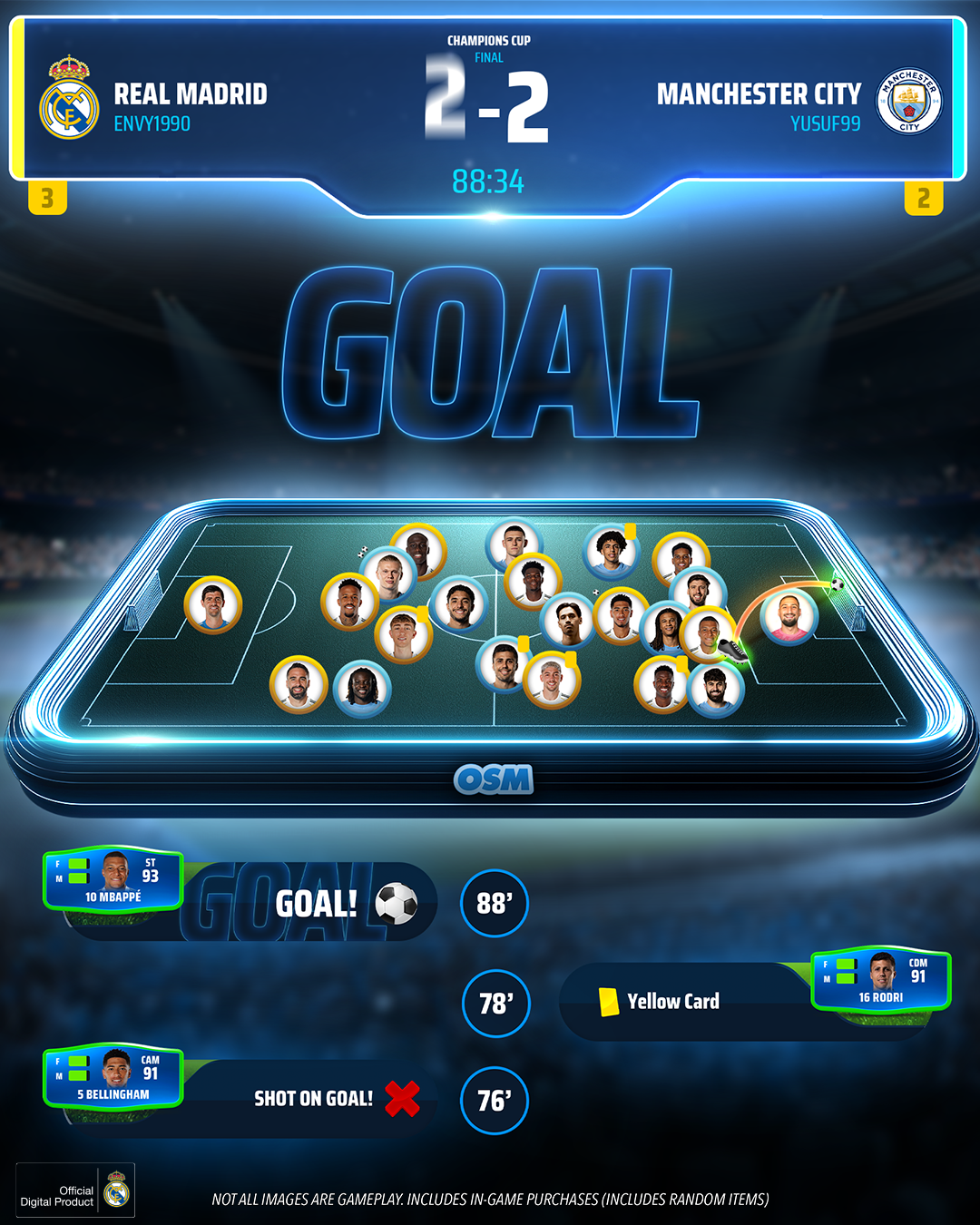 Online Soccer Manager Facebook ad