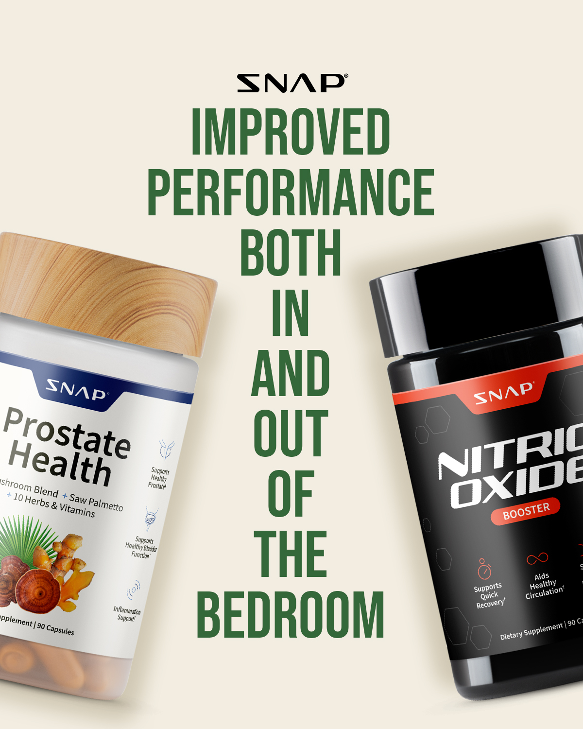 Snap Supplements Facebook ad: Men - Feel your best after 40