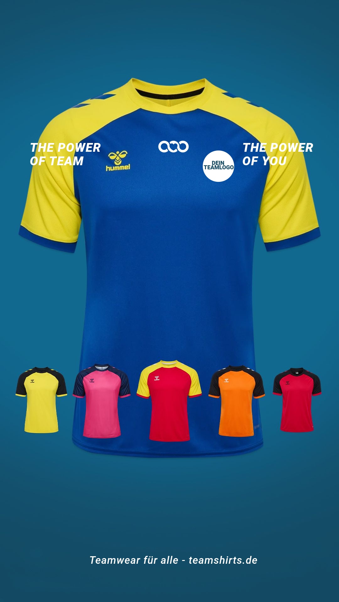 TeamShirts Facebook ad: Teamwear für Clubs und Events