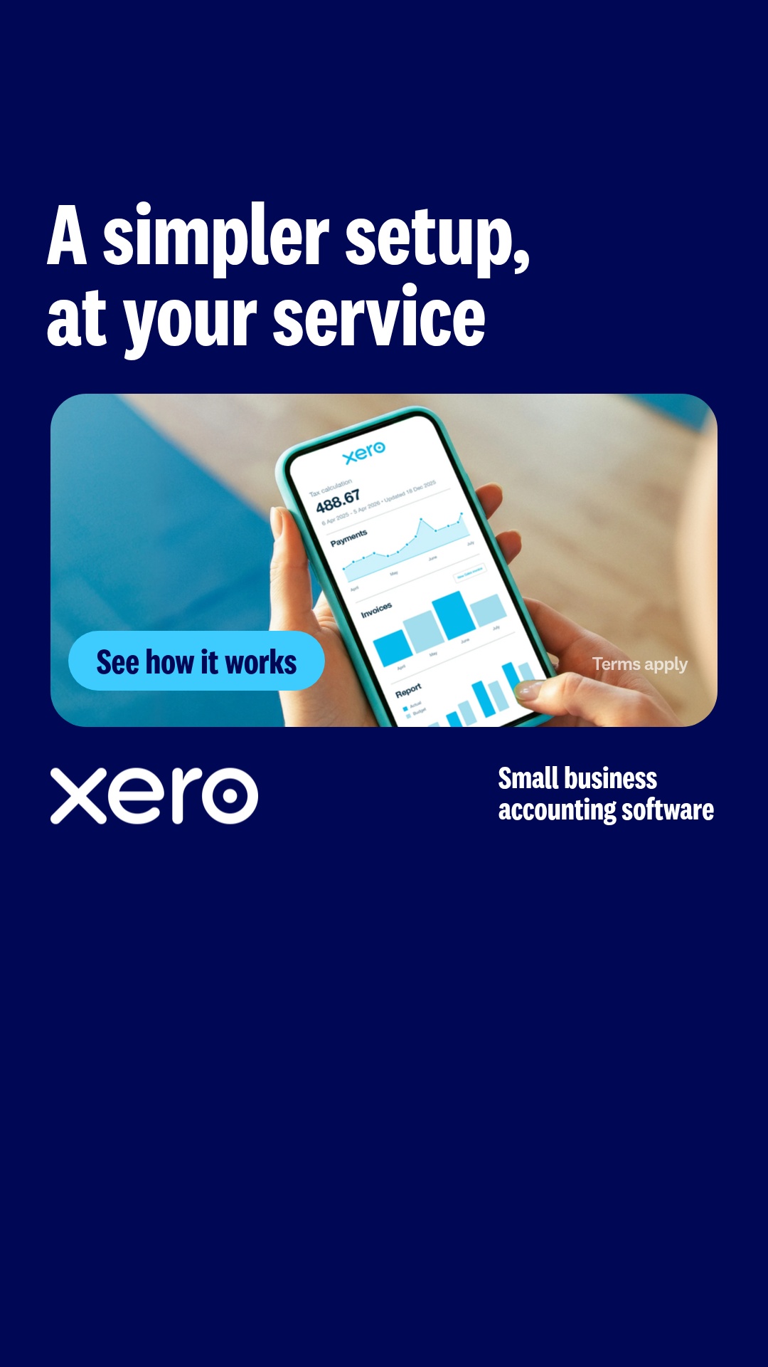 Xero Facebook ad