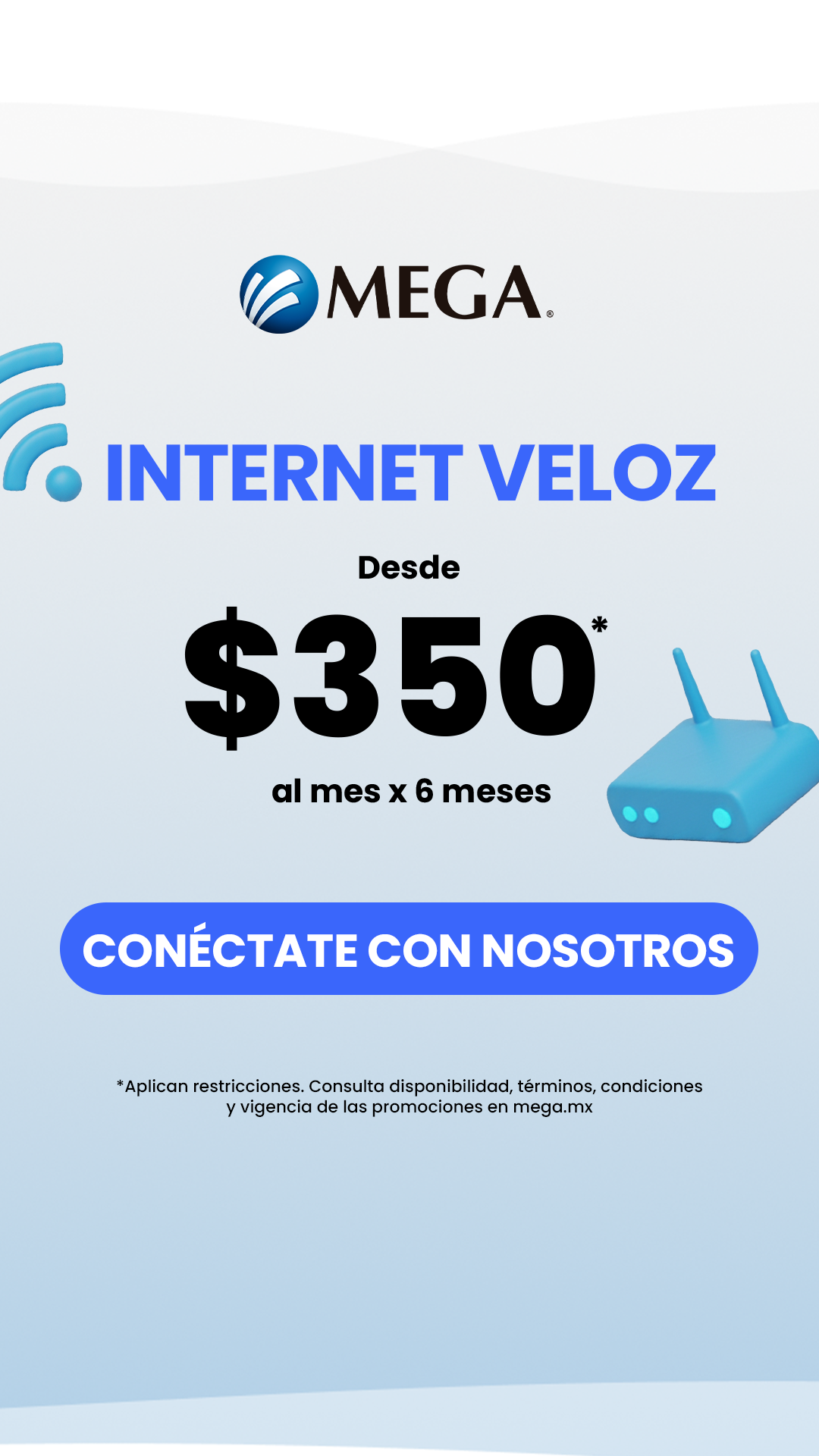 Megacable, Conectamos tu vida Facebook ad
