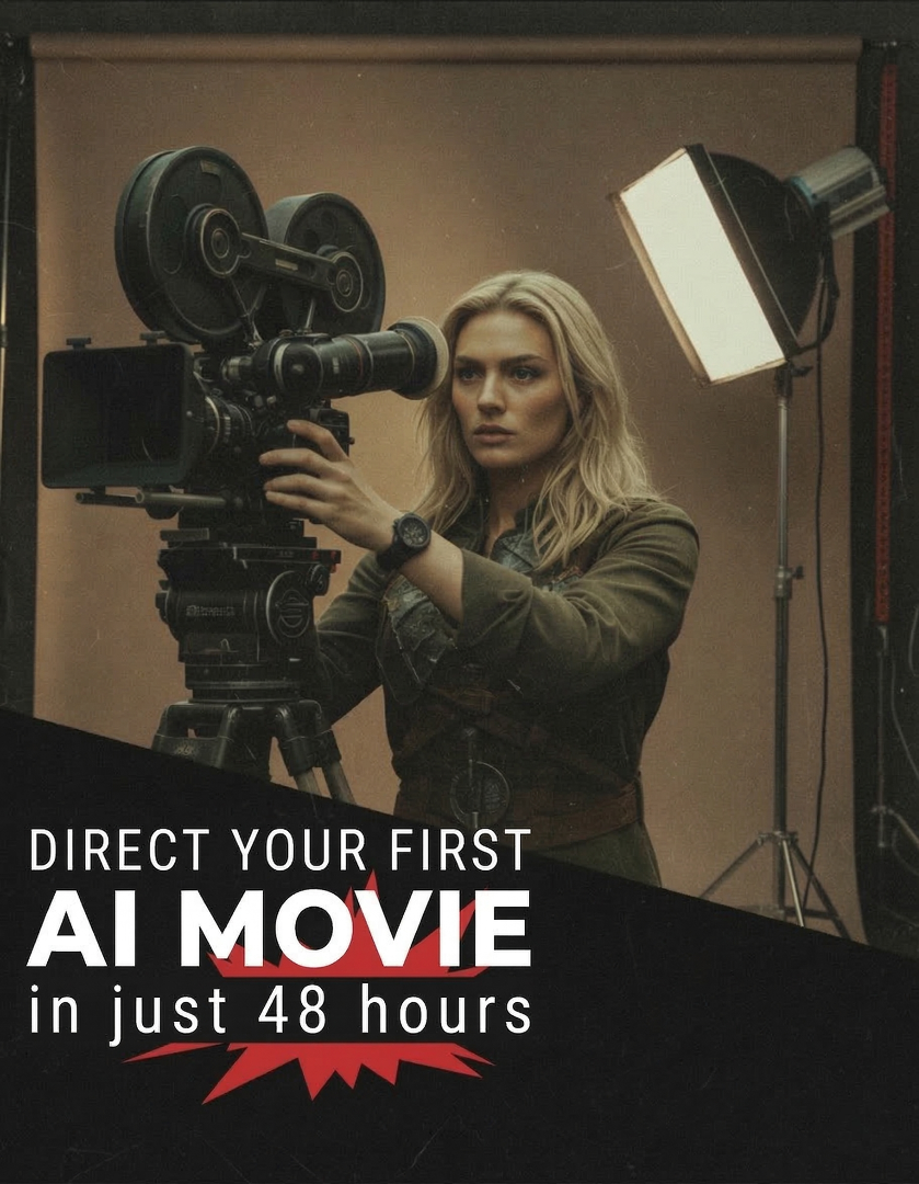 Steptwo.ai Facebook ad: Learn AI Filmmaking In Just 48 Hours