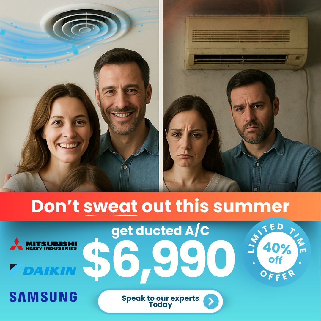 NAC Electrical Air & Refrigeration Facebook ad: Sunshine Coast, $6,990 Ducted A/C Sale