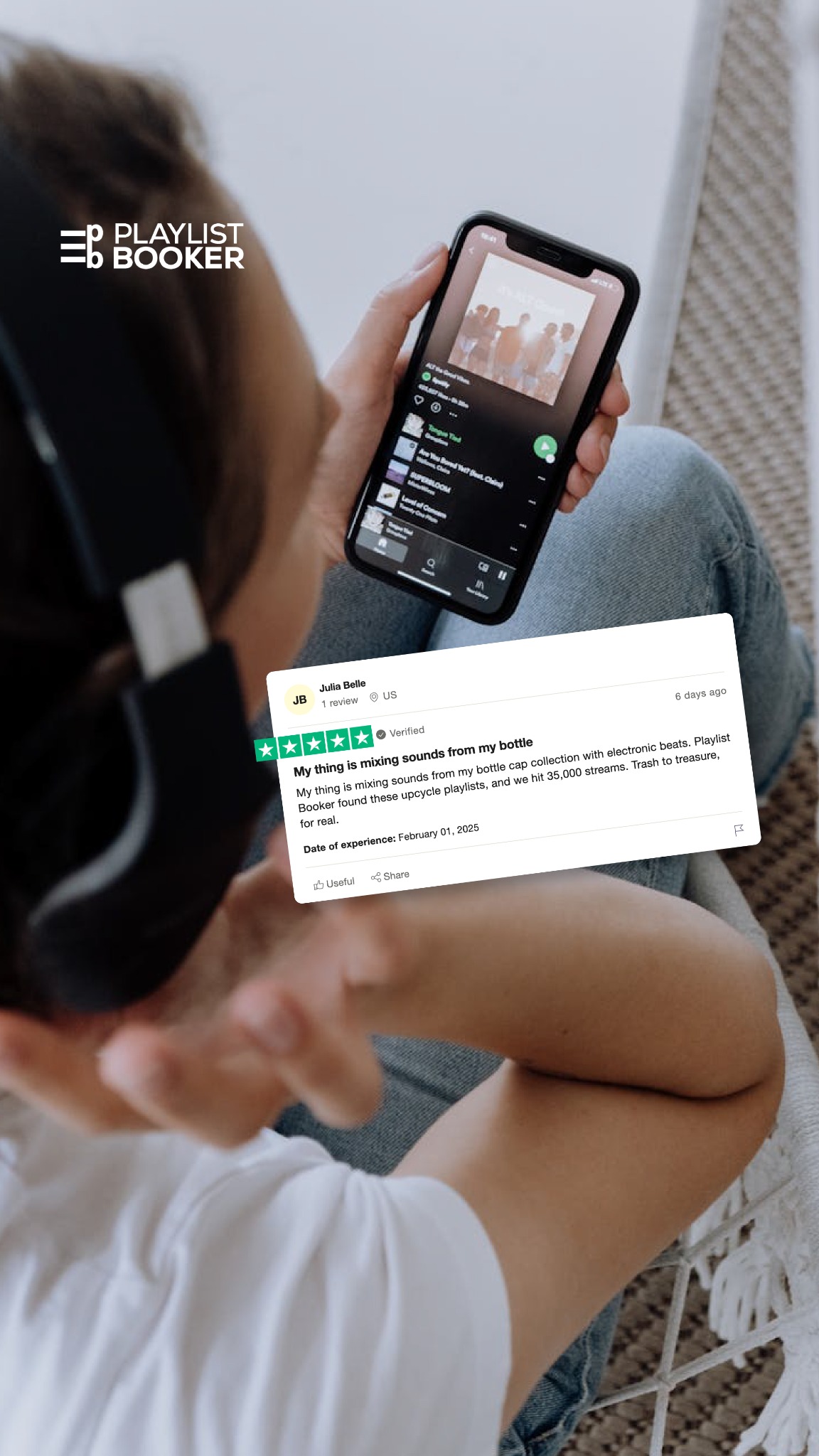 Playlist Booker Facebook ad
