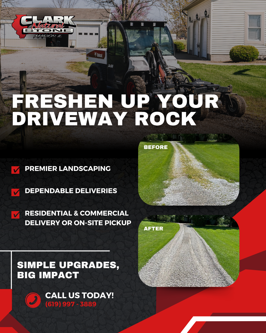 Clark Natural Stone LLC Facebook ad from Jan 28, 2025
