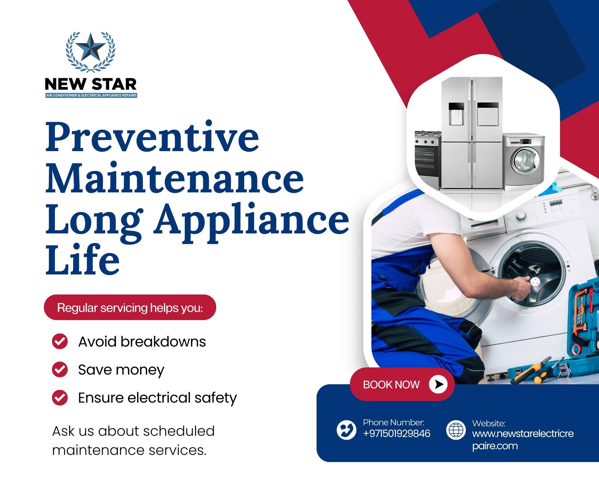 New Star Home Appliances & Electrical Repair Shop Facebook ad