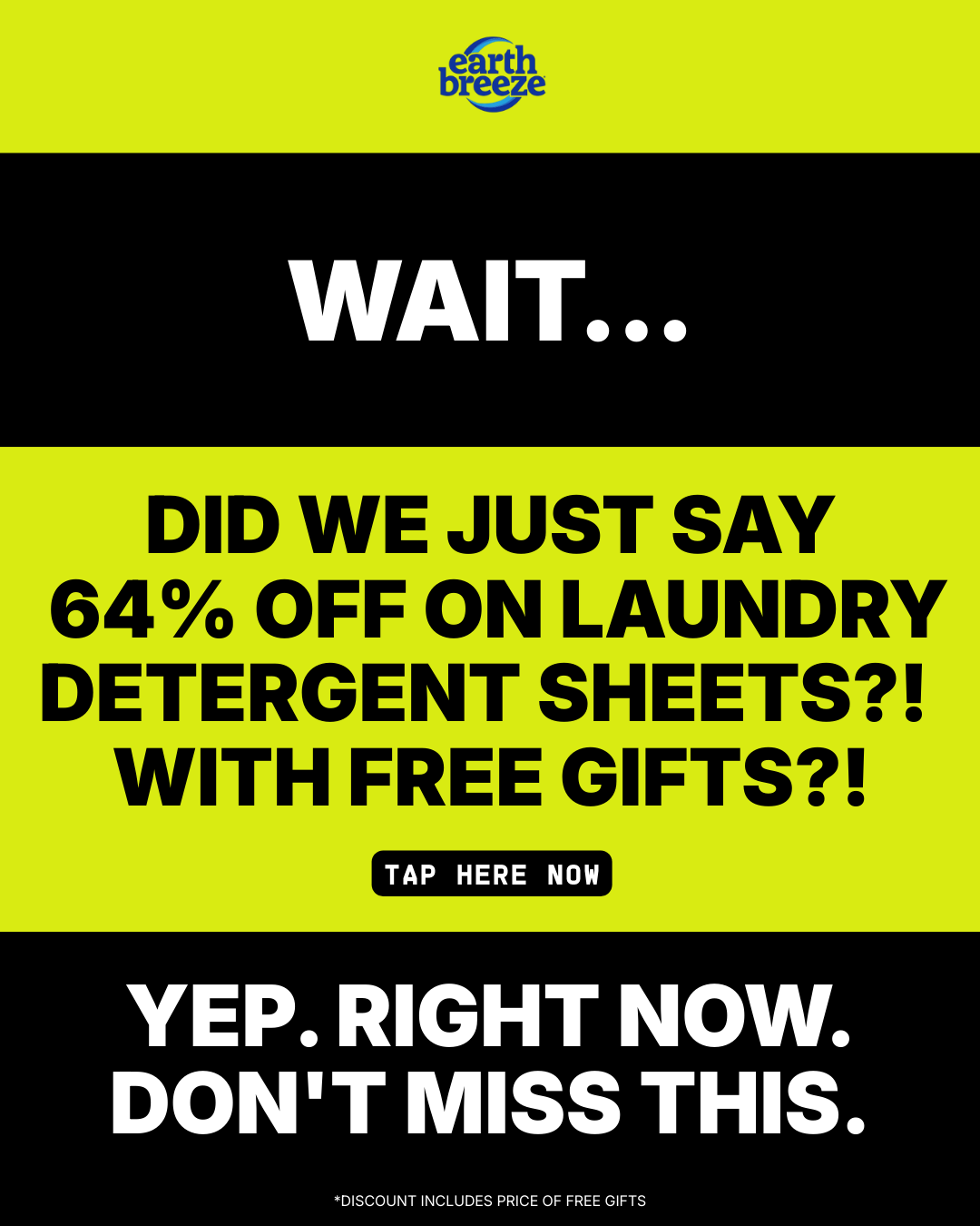 Earth Breeze Facebook ad