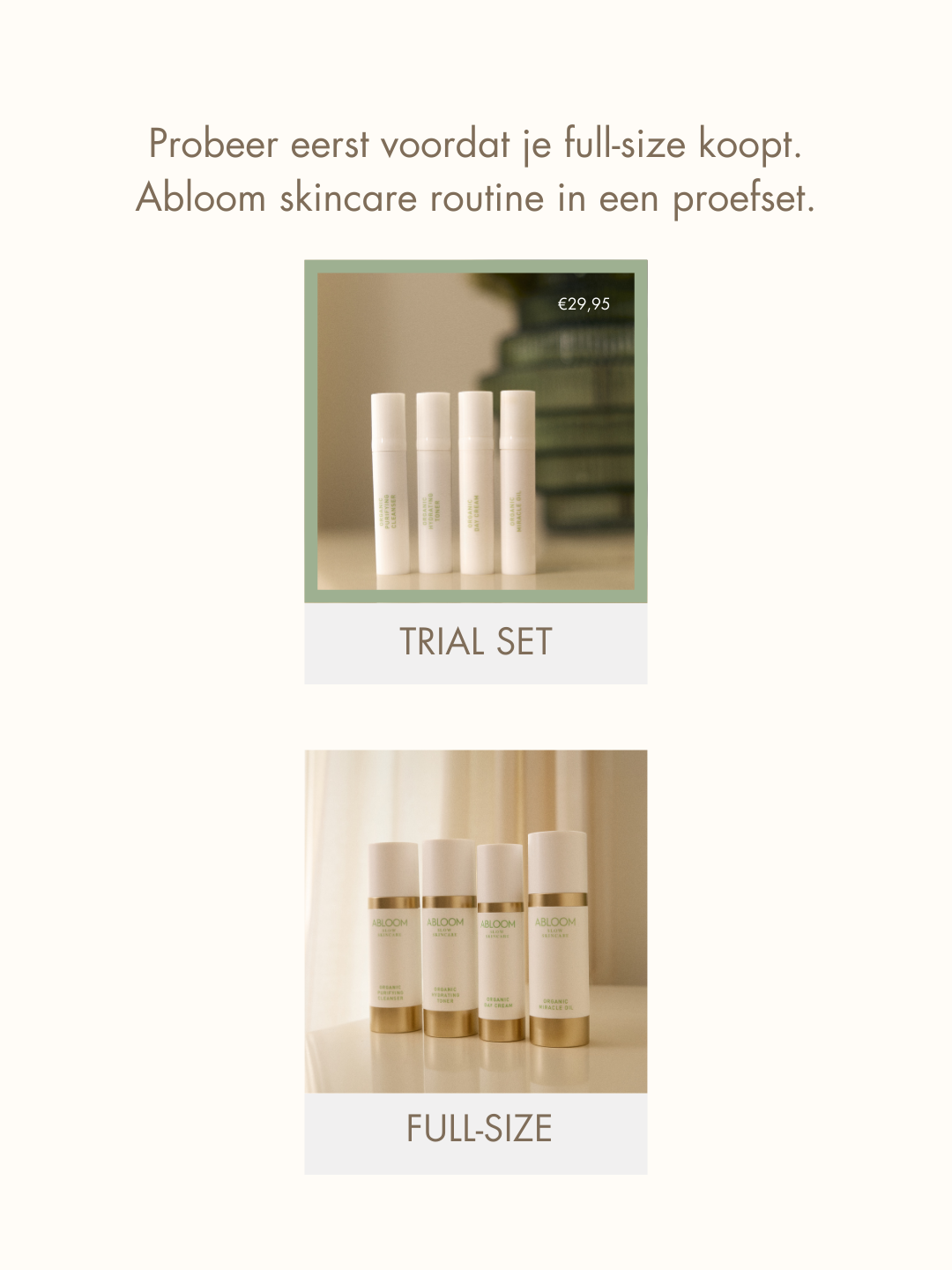 ABLOOM Slow Skincare Facebook ad