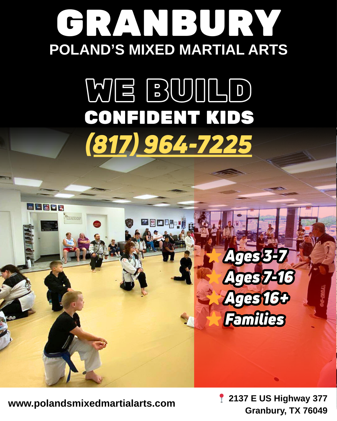 Poland's MMA Facebook ad: FREE Martial Arts Class for Your Child