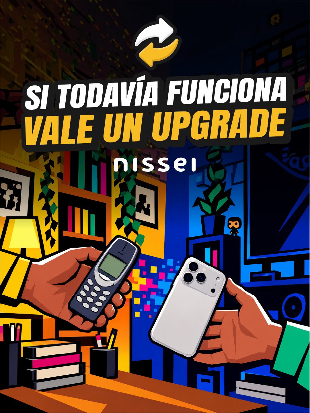 Nissei Facebook ad: Hay tecnologías que pasan los años… pero siguen…
