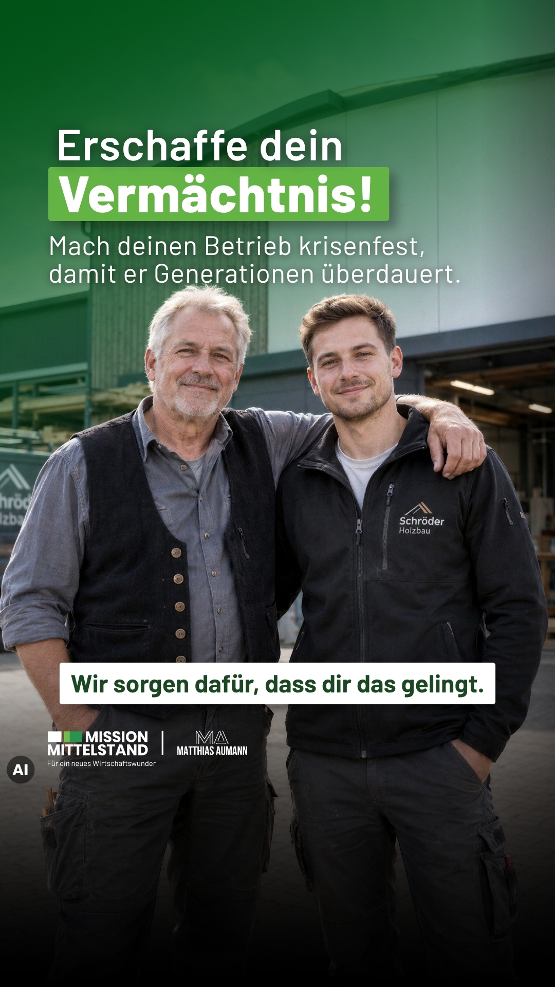 Matthias Aumann Facebook ad: So wird dein Betrieb dauerhaft erfolgreich!