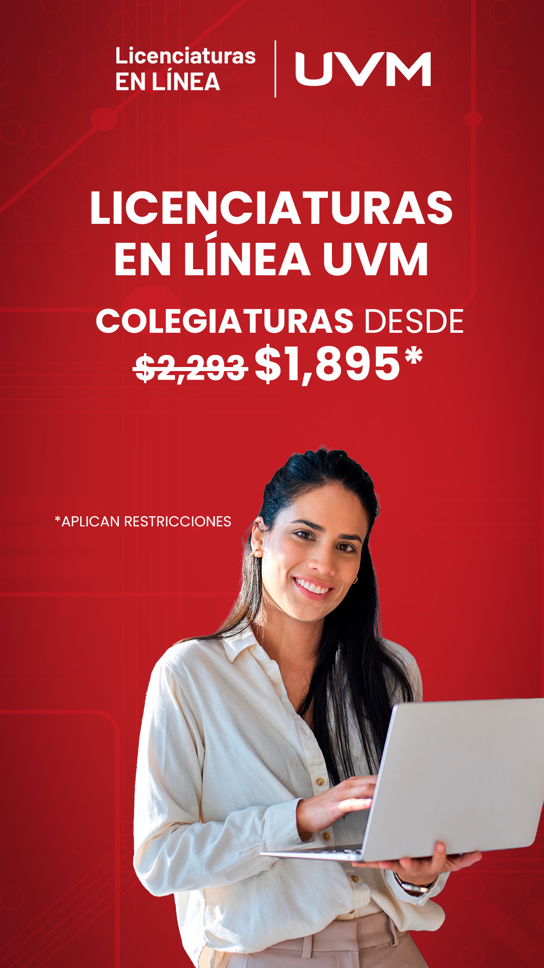 UVM Facebook ad