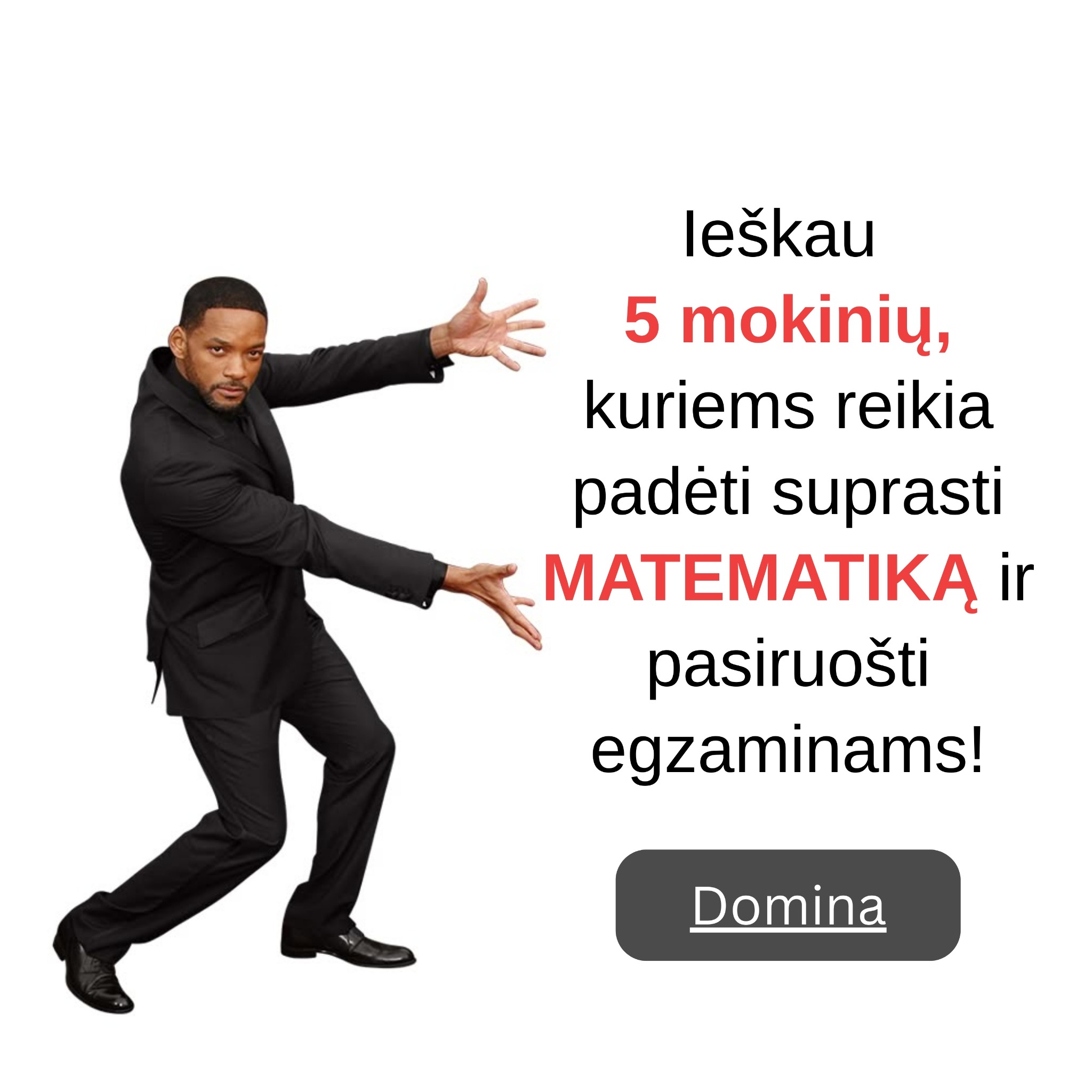 Matematikos mokytoja Silvija Facebook ad