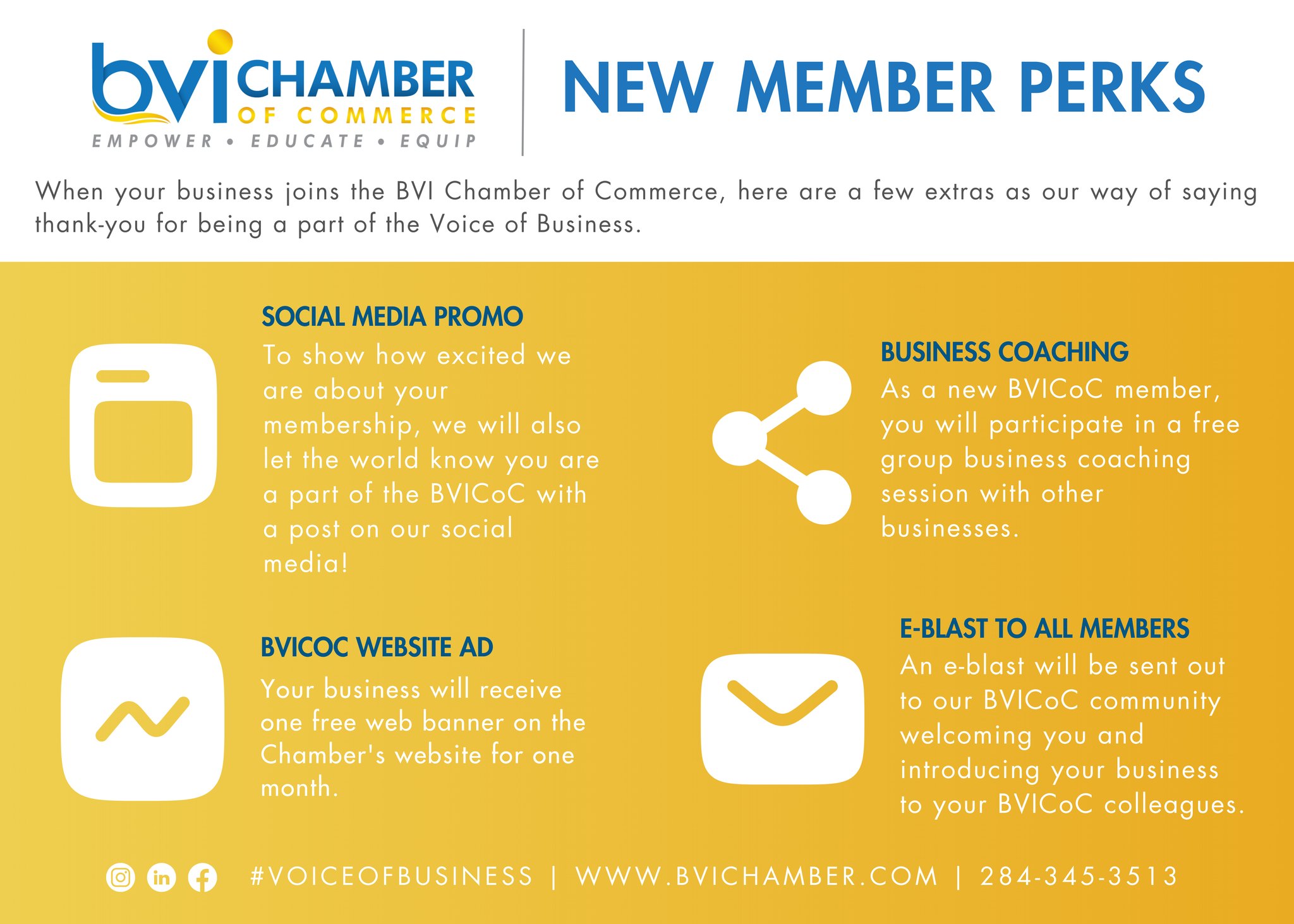 BVI Chamber of Commerce Facebook ad