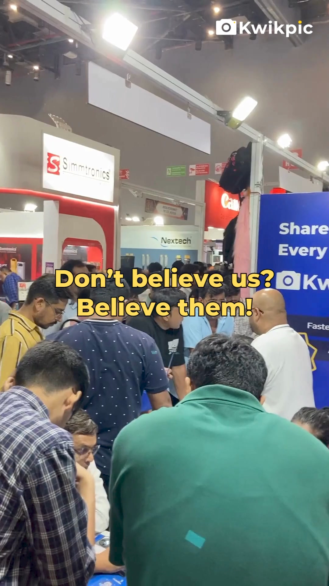 Kwikpic.in Facebook ad: Event Photo Sharing