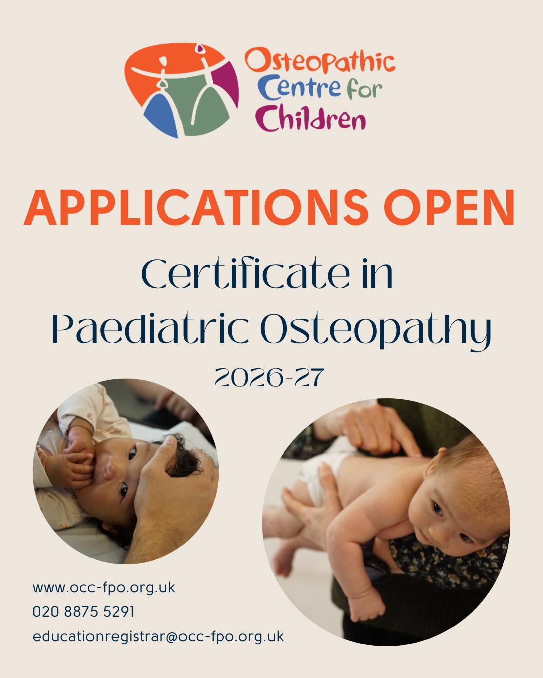 Osteopathic Centre for Children Facebook ad