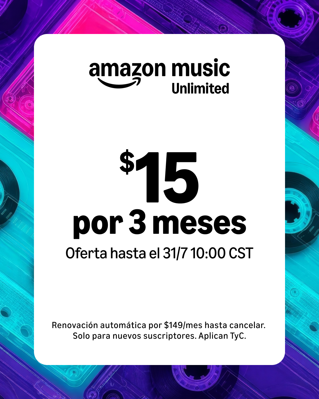 Amazon Music Facebook ad