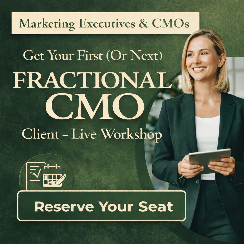 CMOx Facebook ad: From Marketing Exec to Fractional CMO
