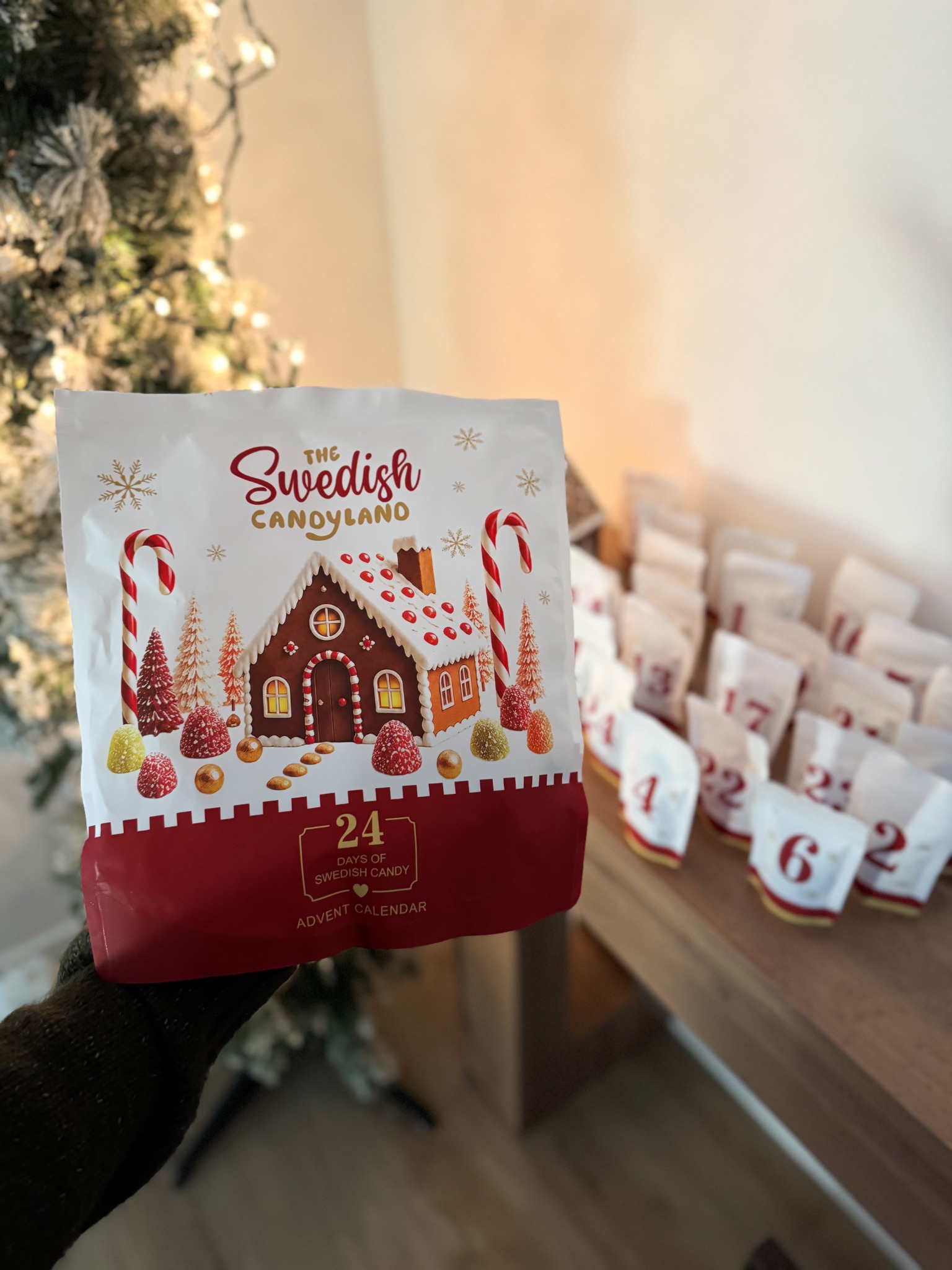Swedish Candy Land Facebook ad: 24 Days of Vegan Candy Surprises