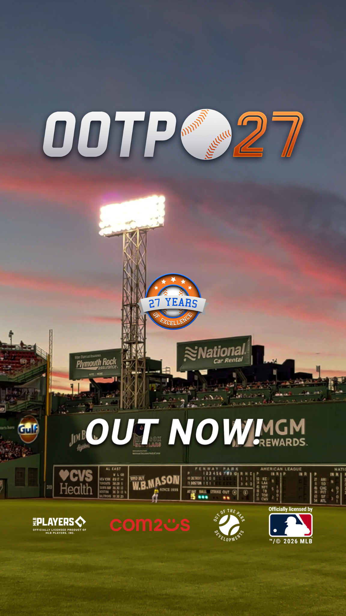 Out of the Park Baseball Facebook ad from Mar 27, 2026