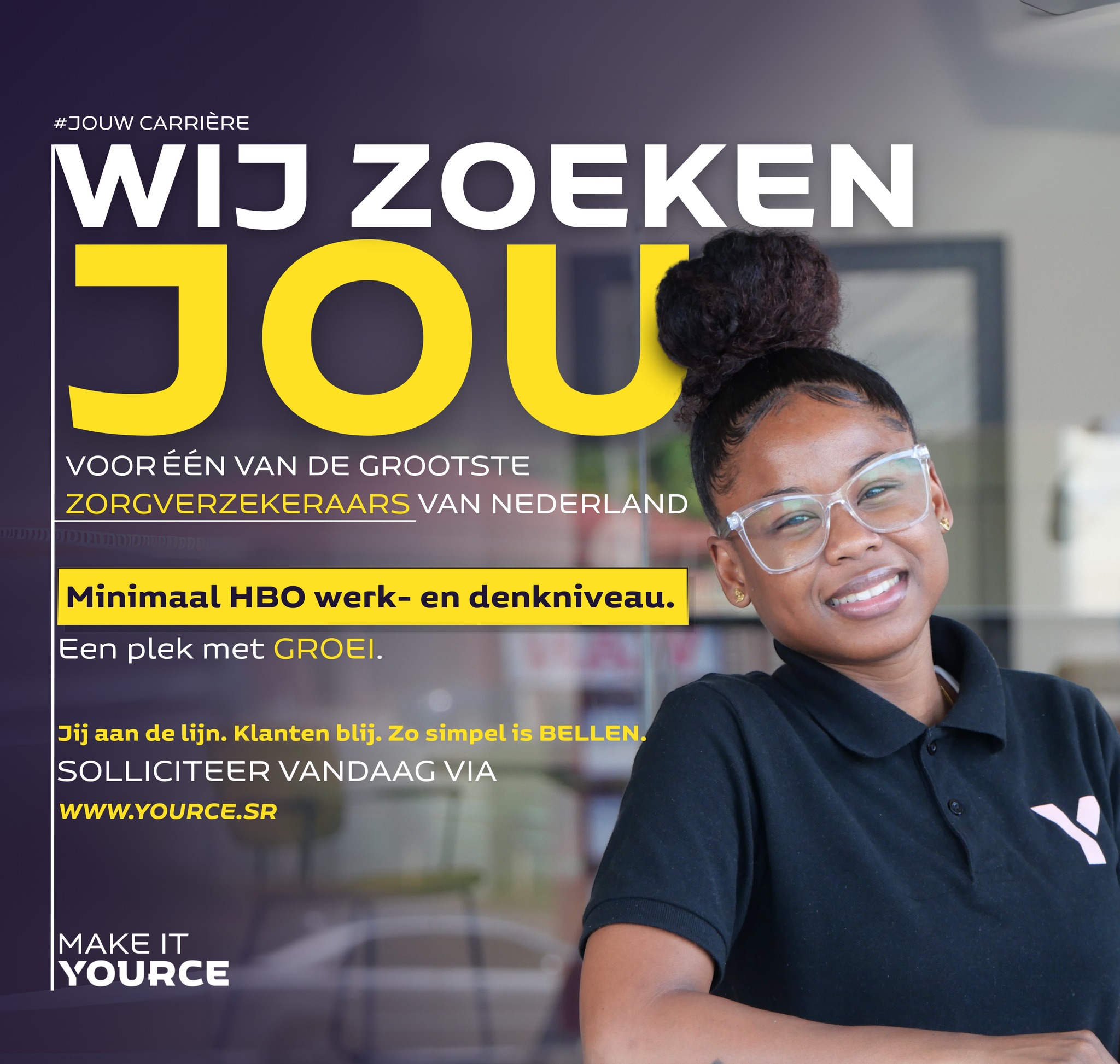 Yource Suriname Facebook ad: Ben jij gedreven, leergierig en klaar voor een…