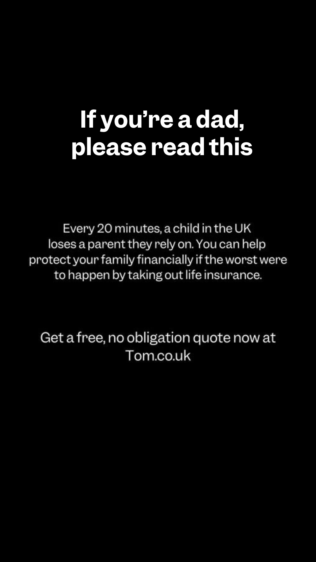 Tom.co.uk Facebook ad from Mar 5, 2026