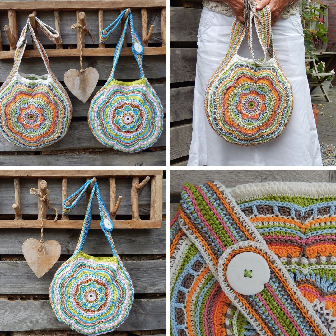 Crochetmepdf Facebook ad: Crochet Pattern Flower Bag