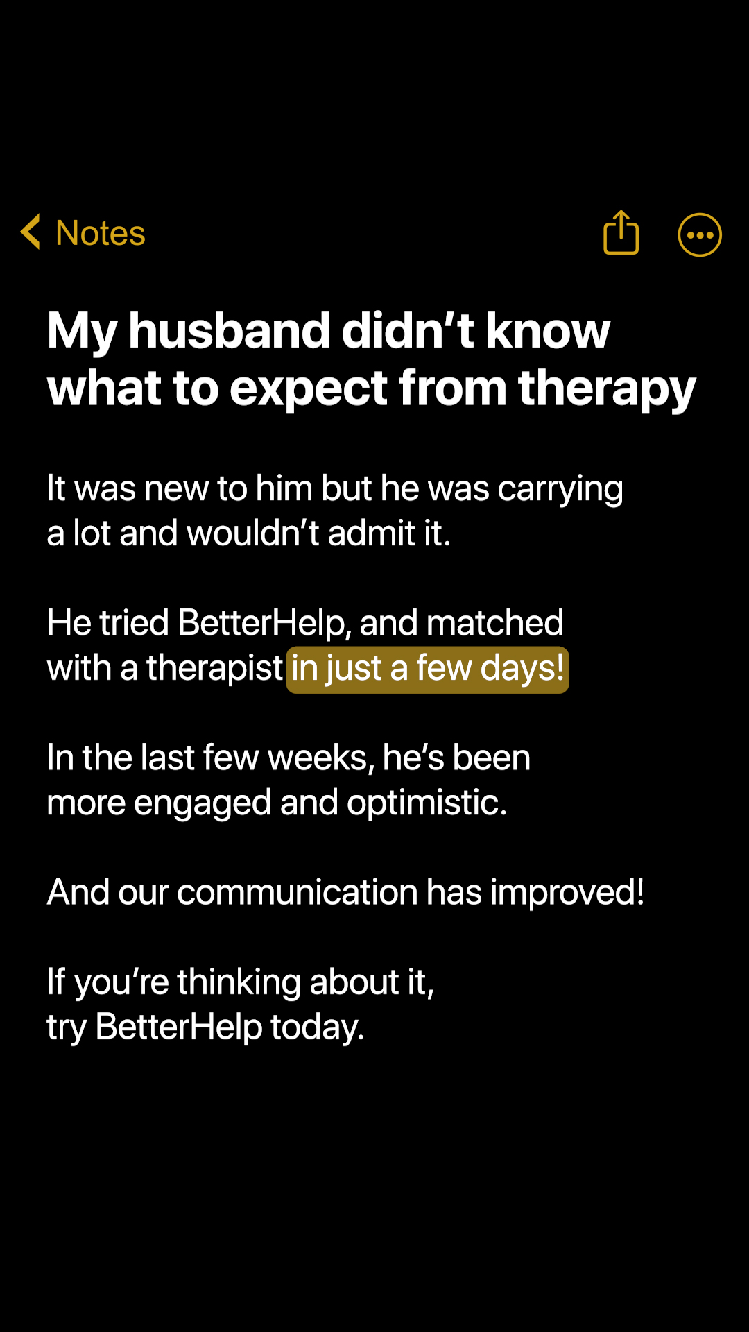 BetterHelp Facebook ad