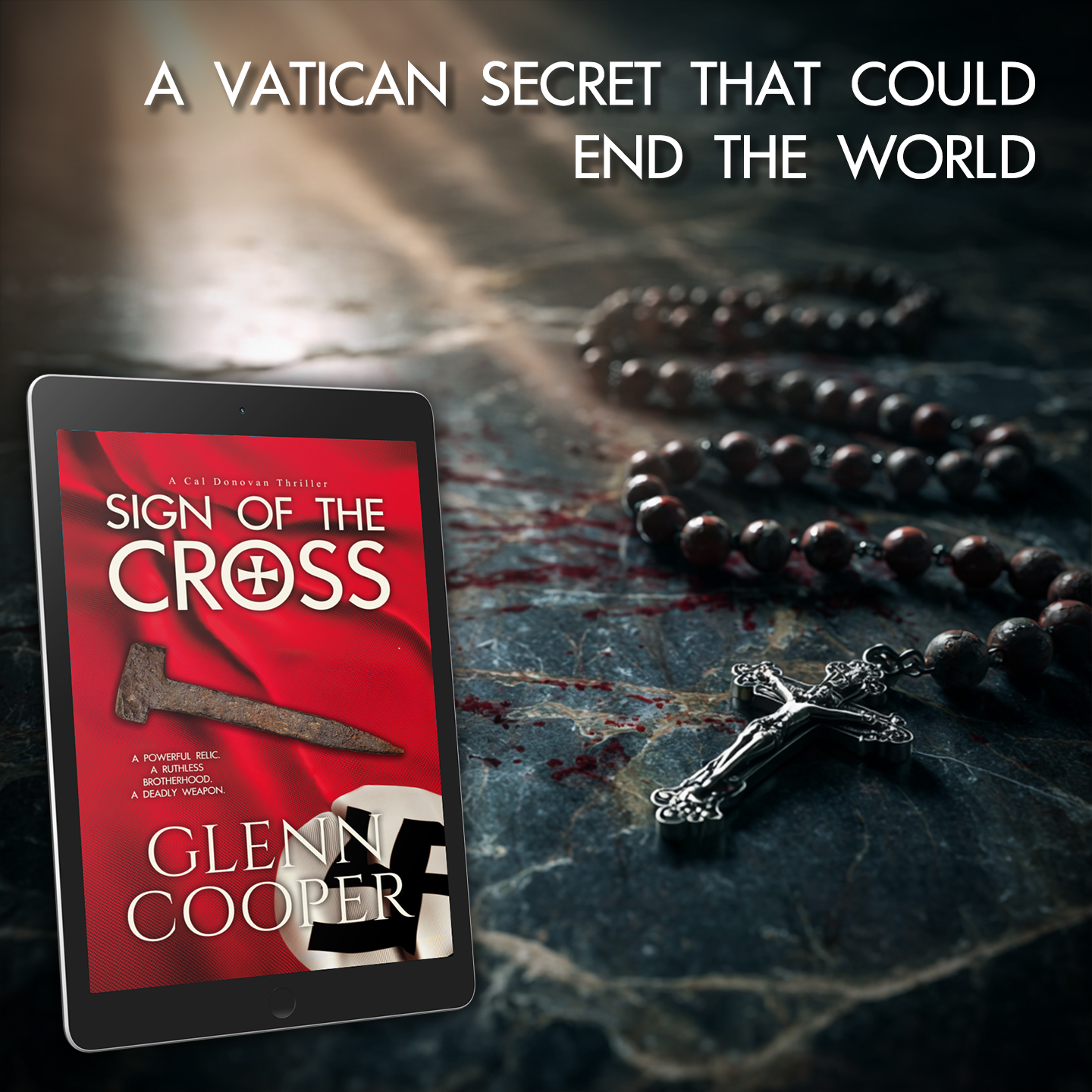 Glenn Cooper - English Language Facebook ad: A Religious Conspiracy Thriller