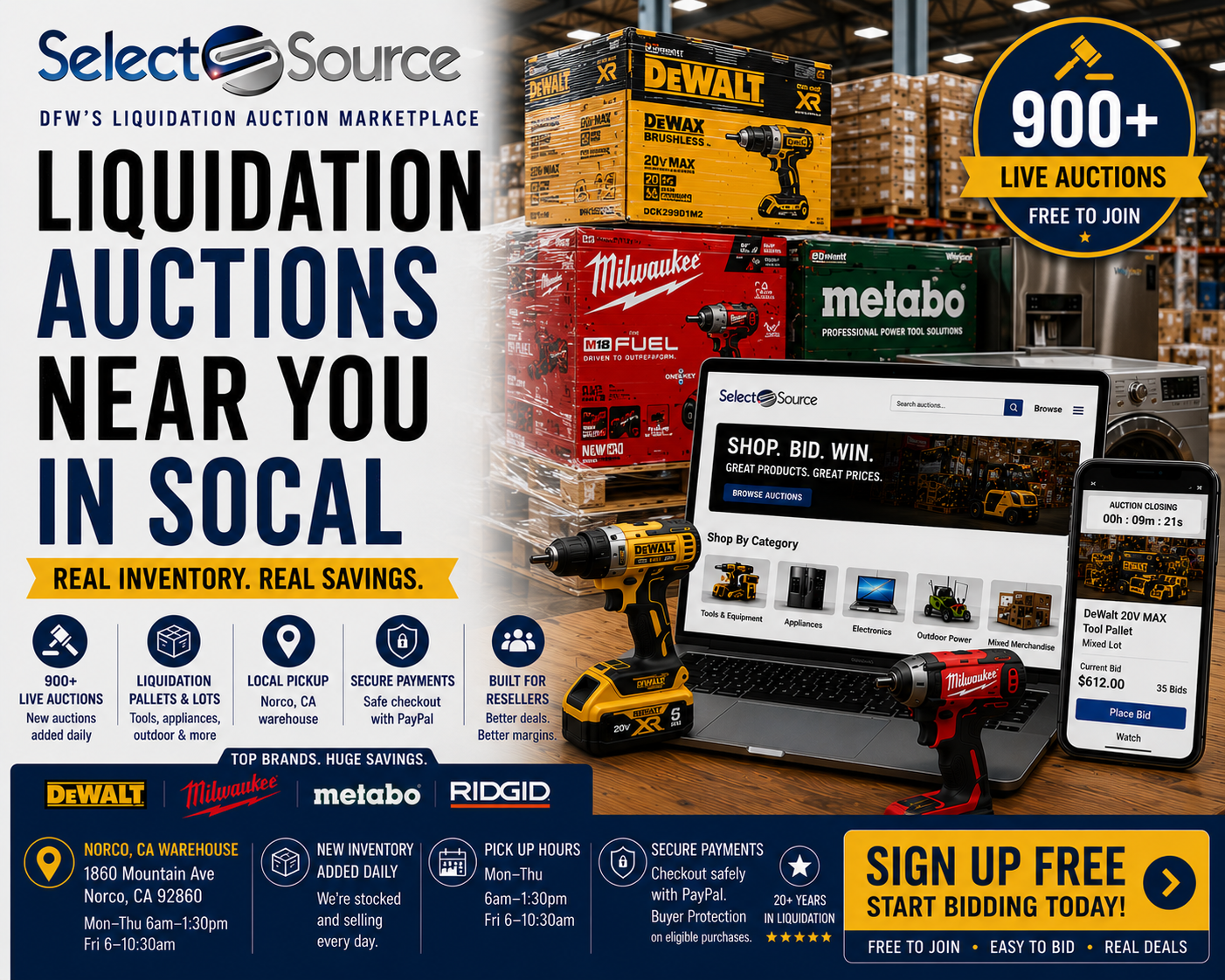 The Select Source Facebook ad