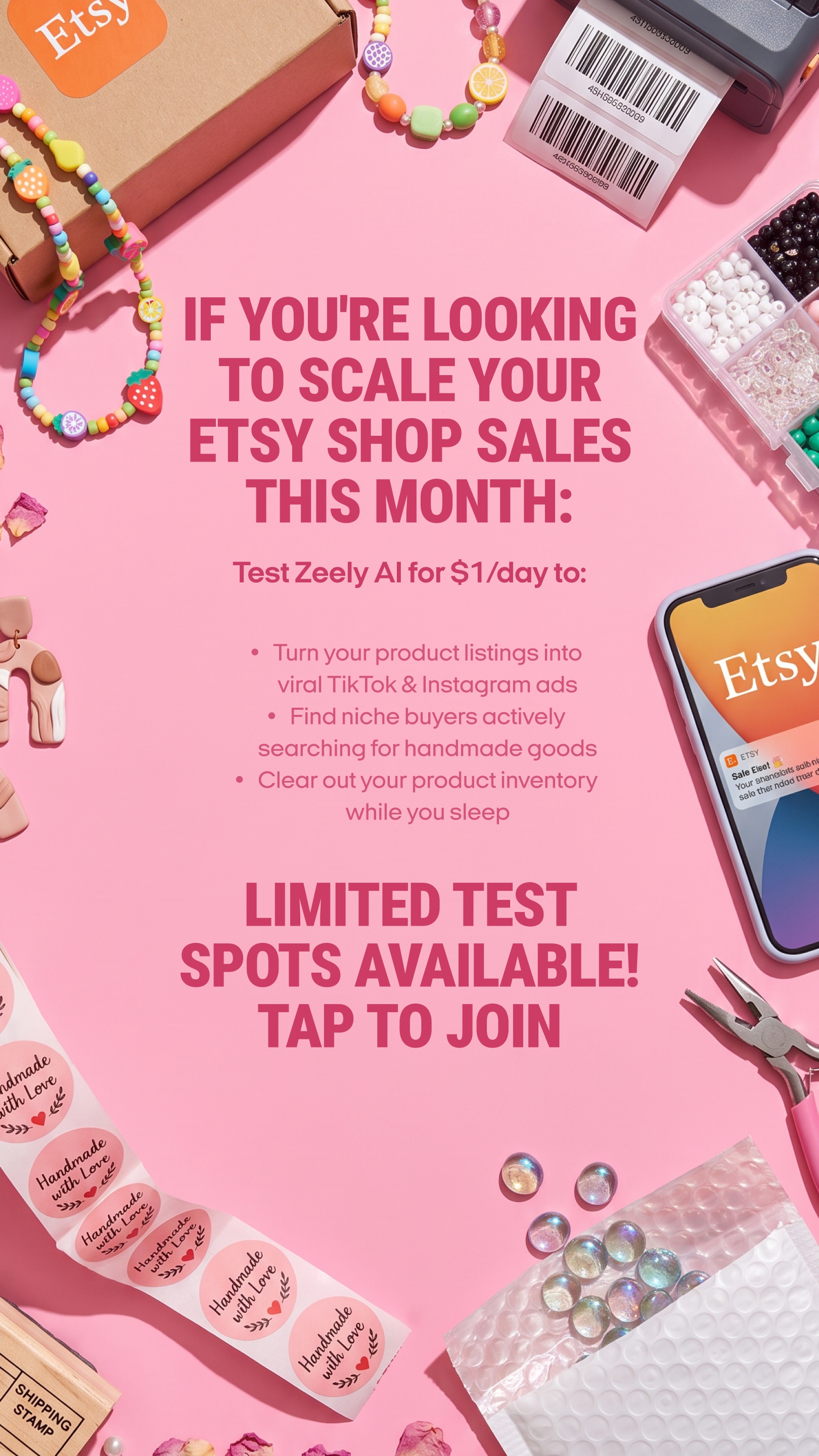 Olivia Bennett Facebook ad: I create top-selling ads with AI
