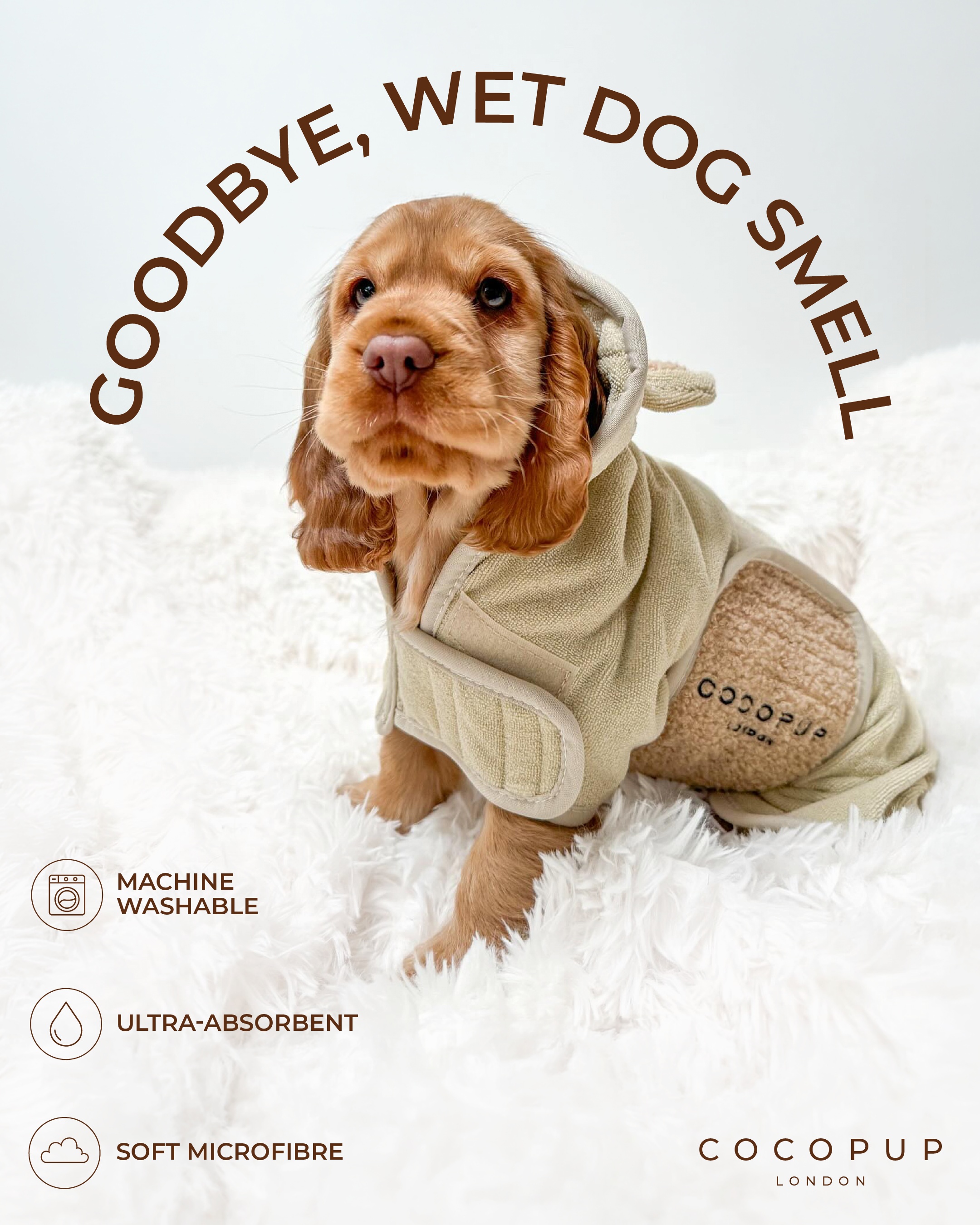 Cocopupuk Facebook ad: From Soaked To Snug