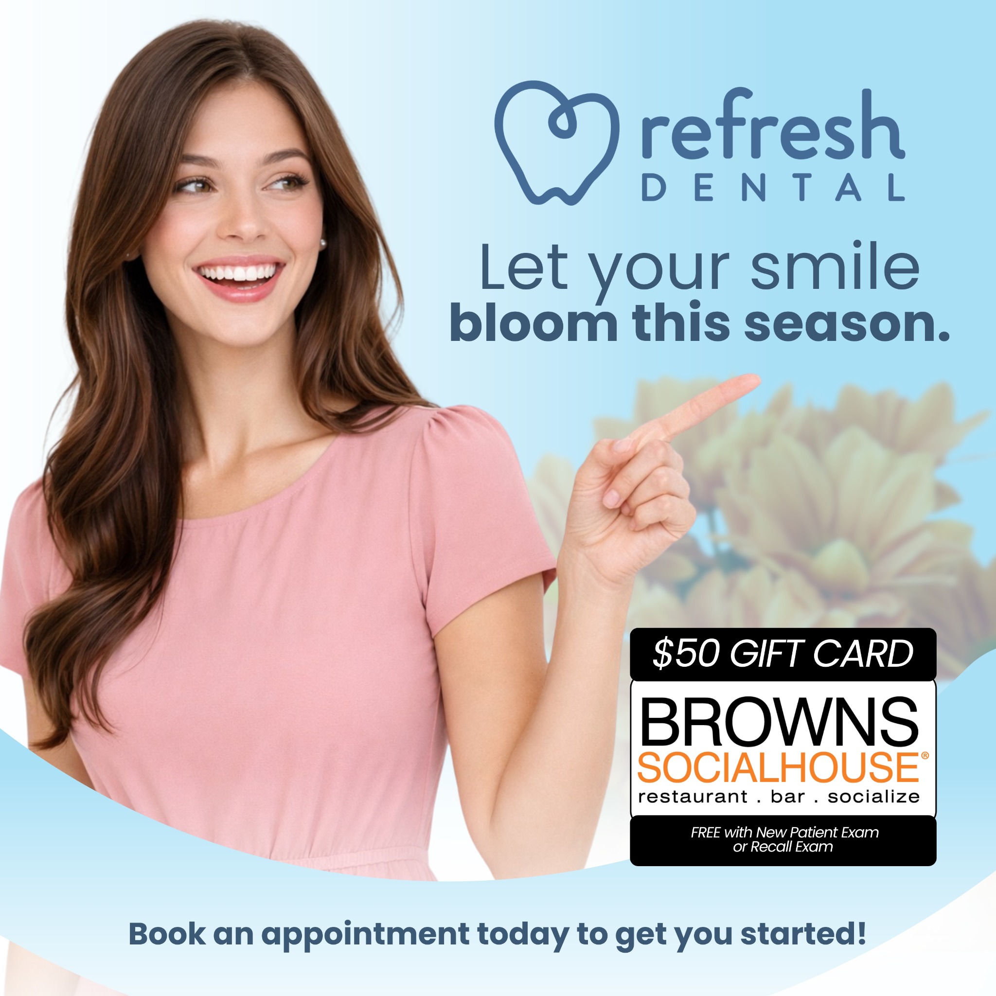 Refresh Dental Facebook ad: West Edmonton's Family Dental Clinic, Now Accepting Patients