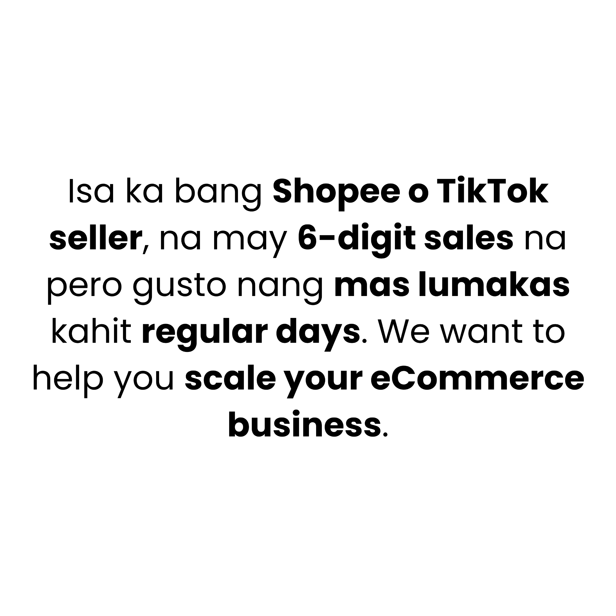 ECOM Accelerator Facebook ad