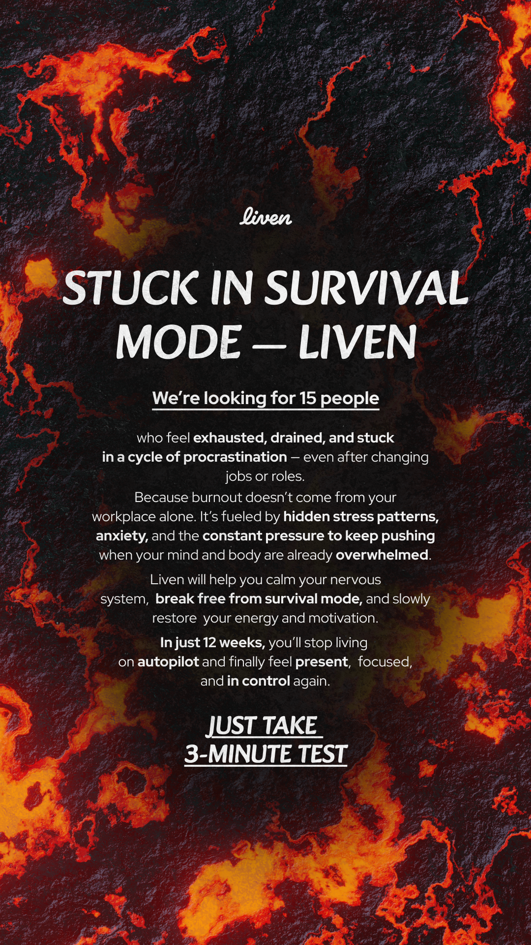 Liven: Self-Discovery Community Facebook ad