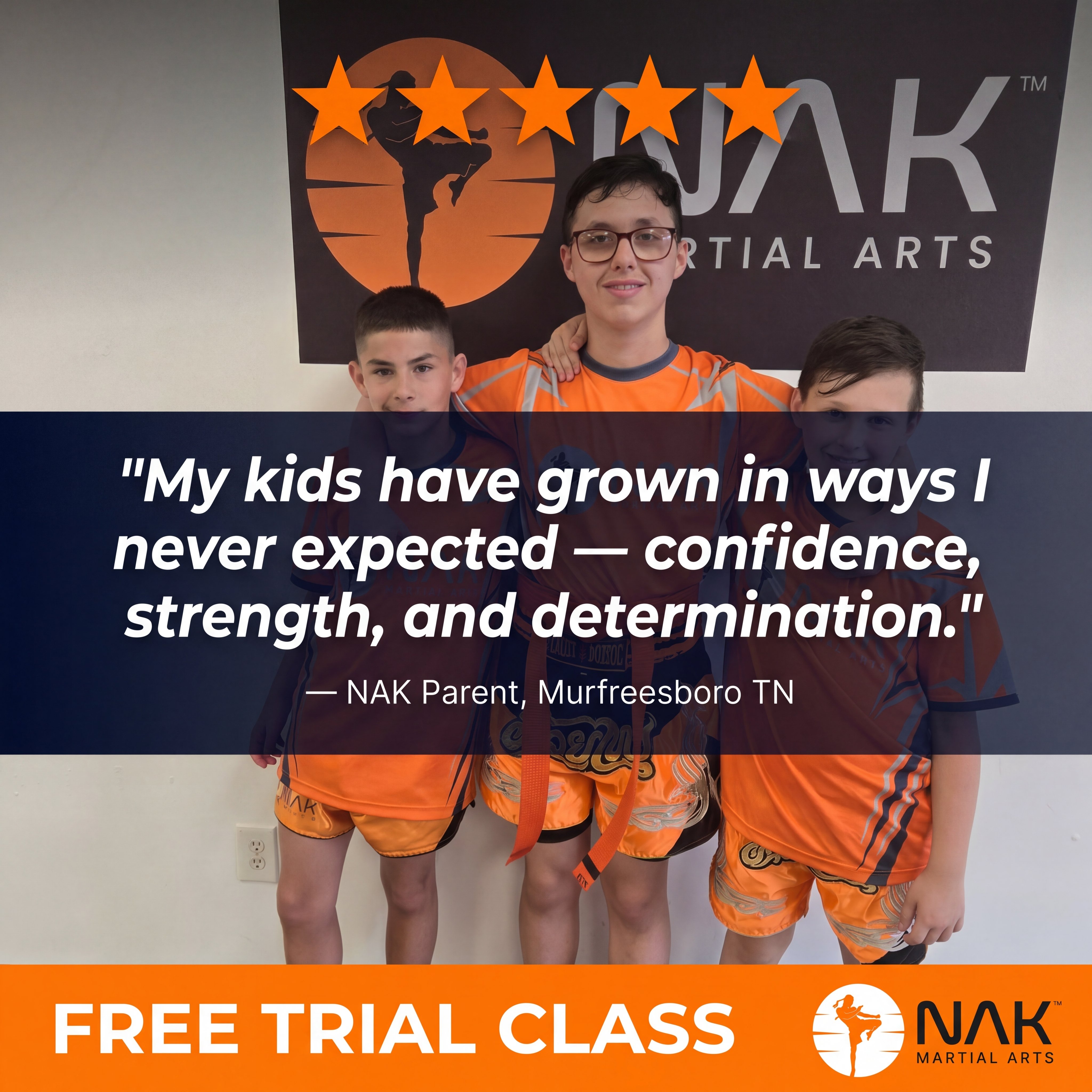 NAK Martial Arts Facebook ad