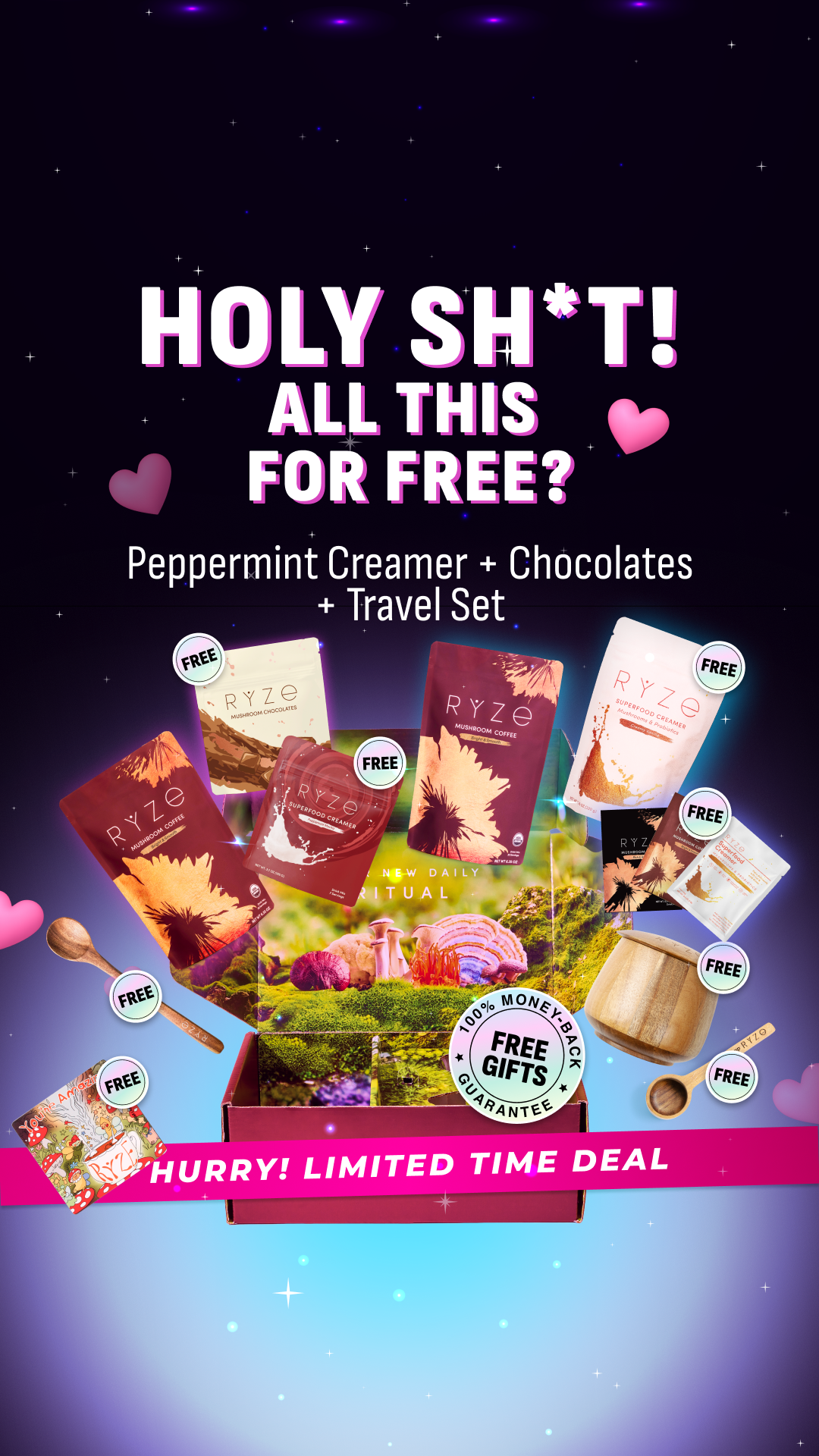 RYZE Superfoods Facebook ad