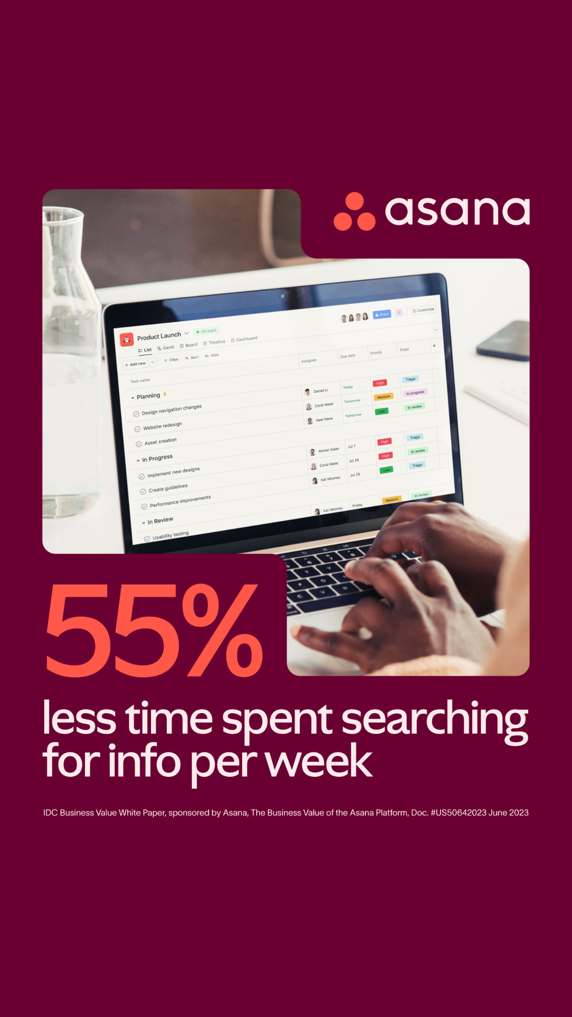 Asana Facebook ad
