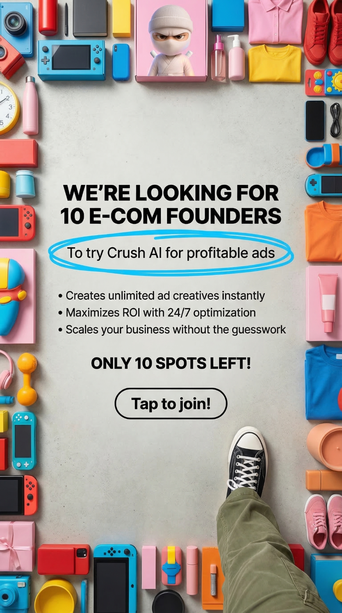 trycrush.ai Facebook ad
