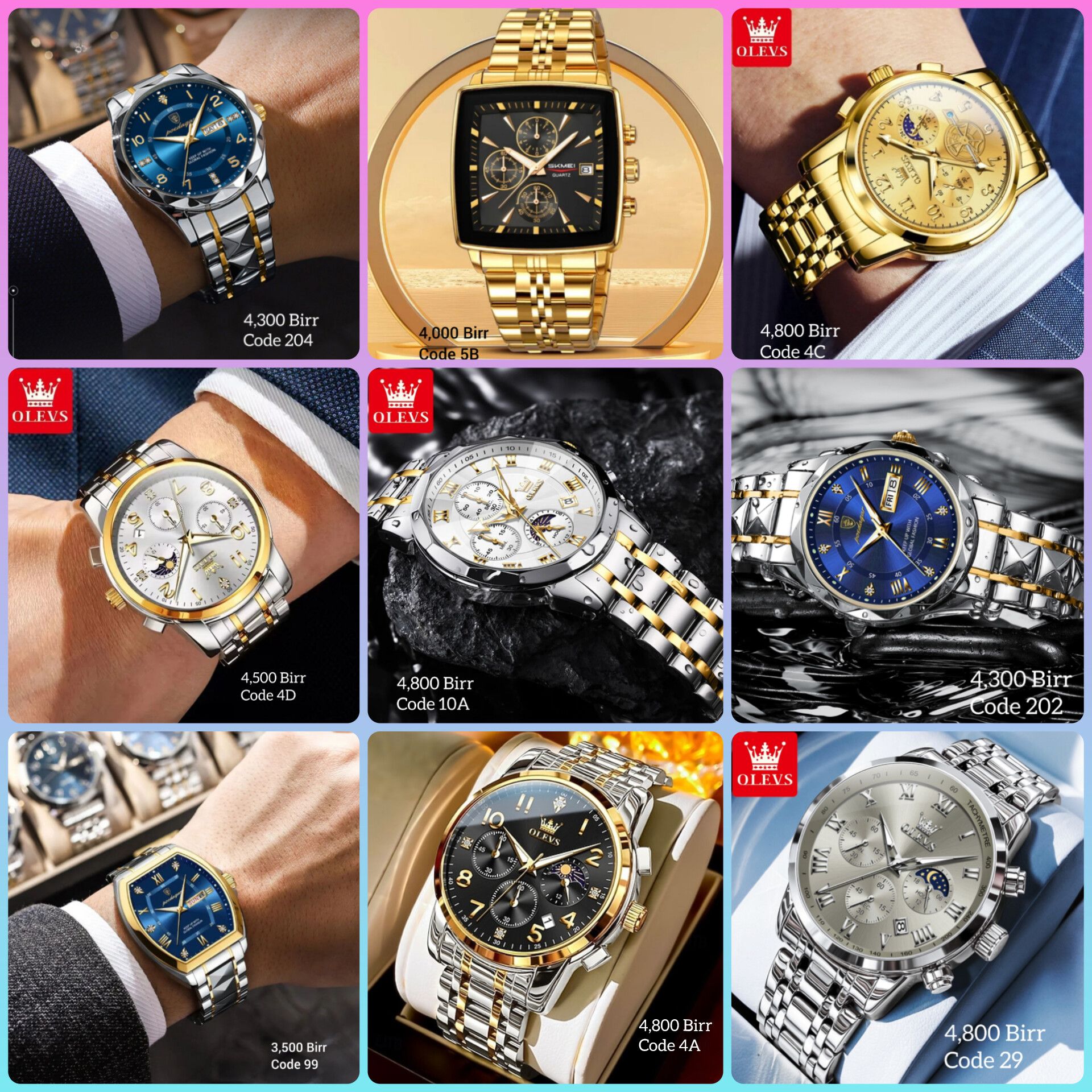 ዘናጭ ሰዓቶች Facebook ad: Telegram: Contact @zenachwatchs