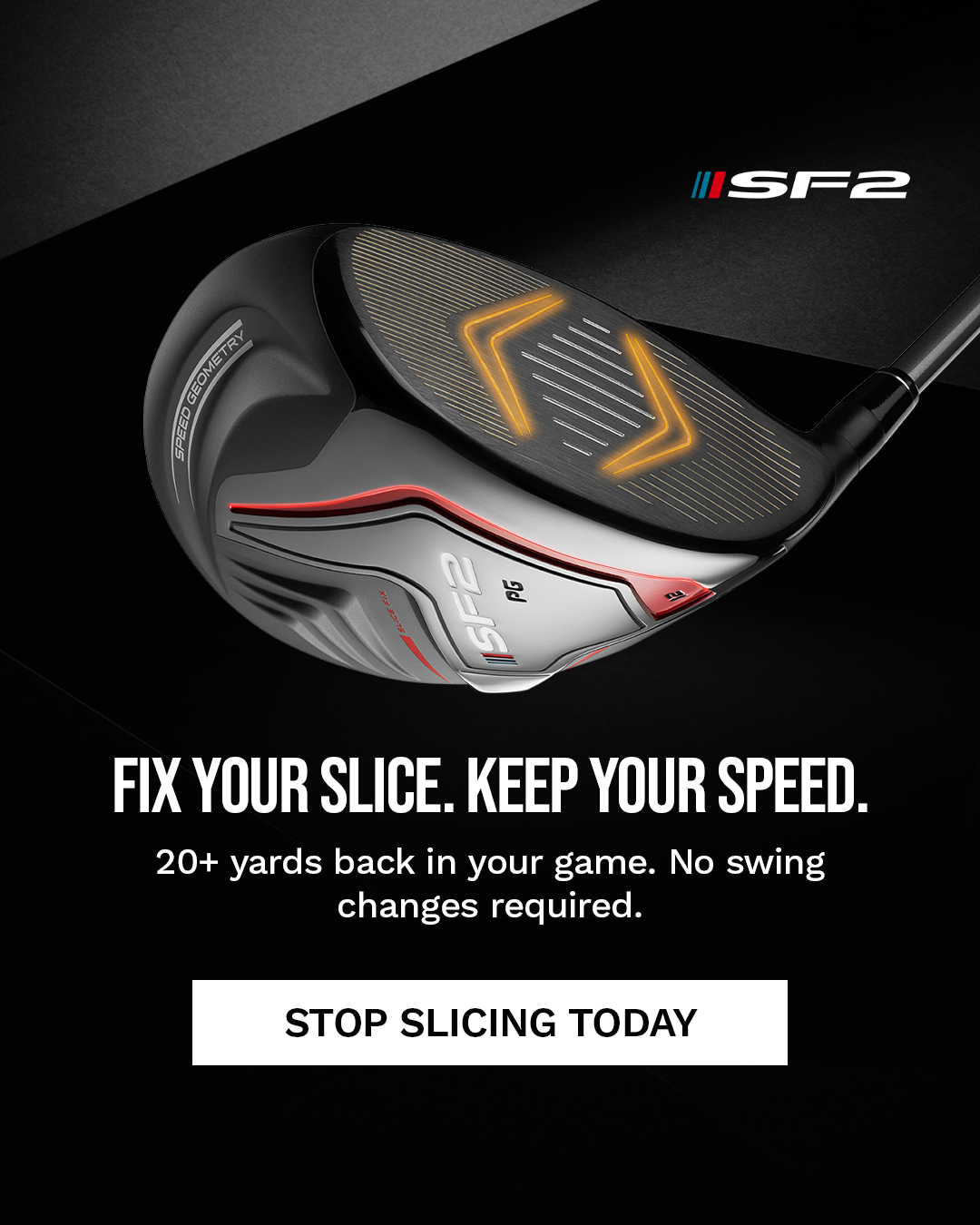 Performance Golf Facebook ad
